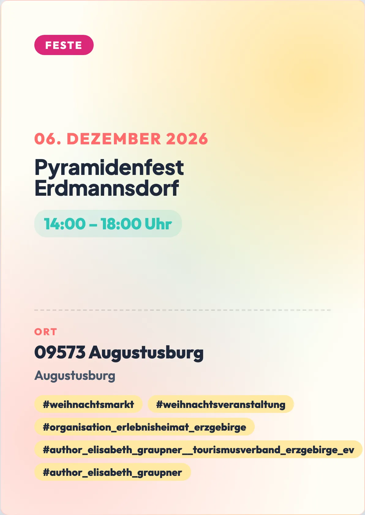 Veranstaltungsflyer
