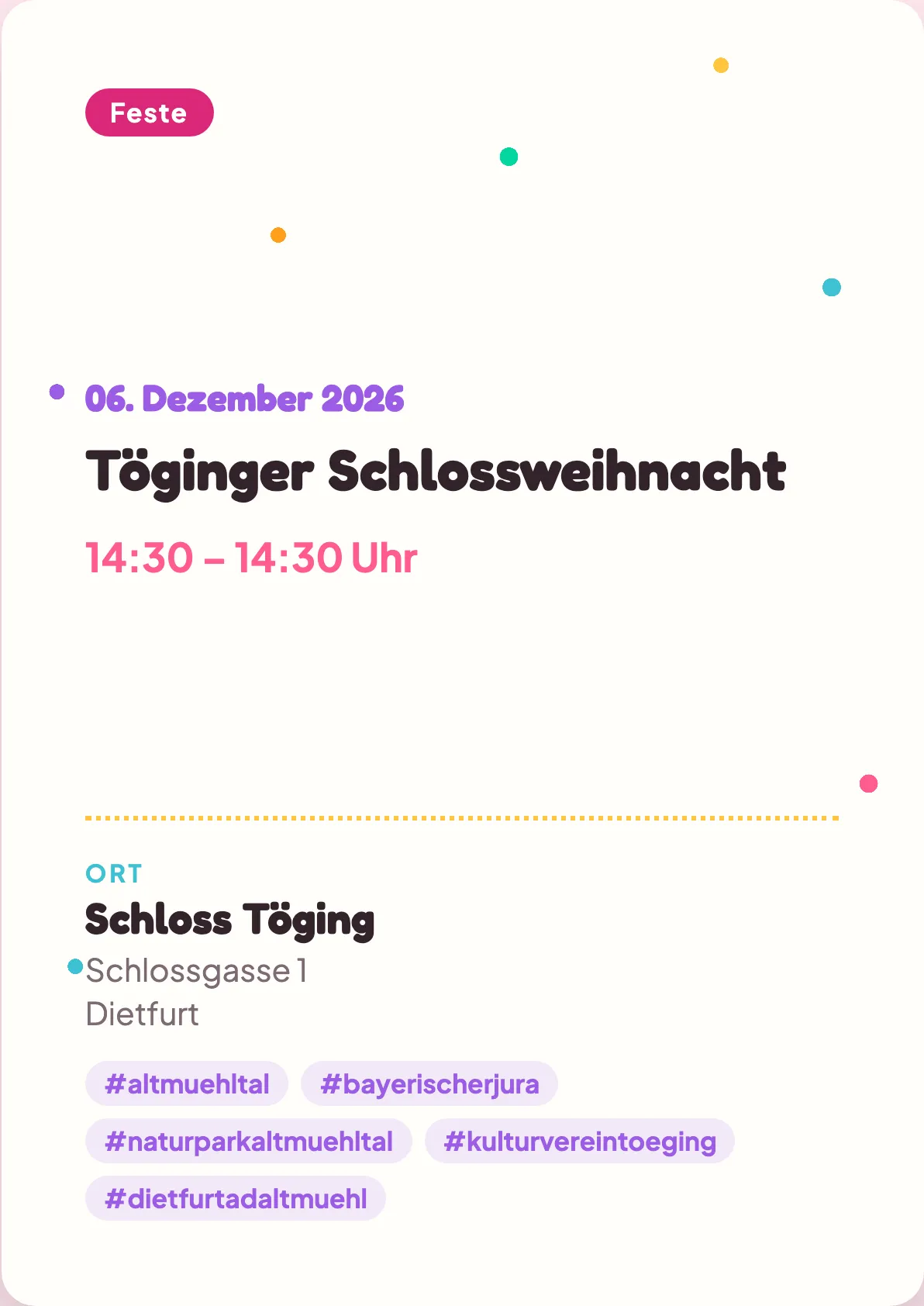 Veranstaltungsflyer