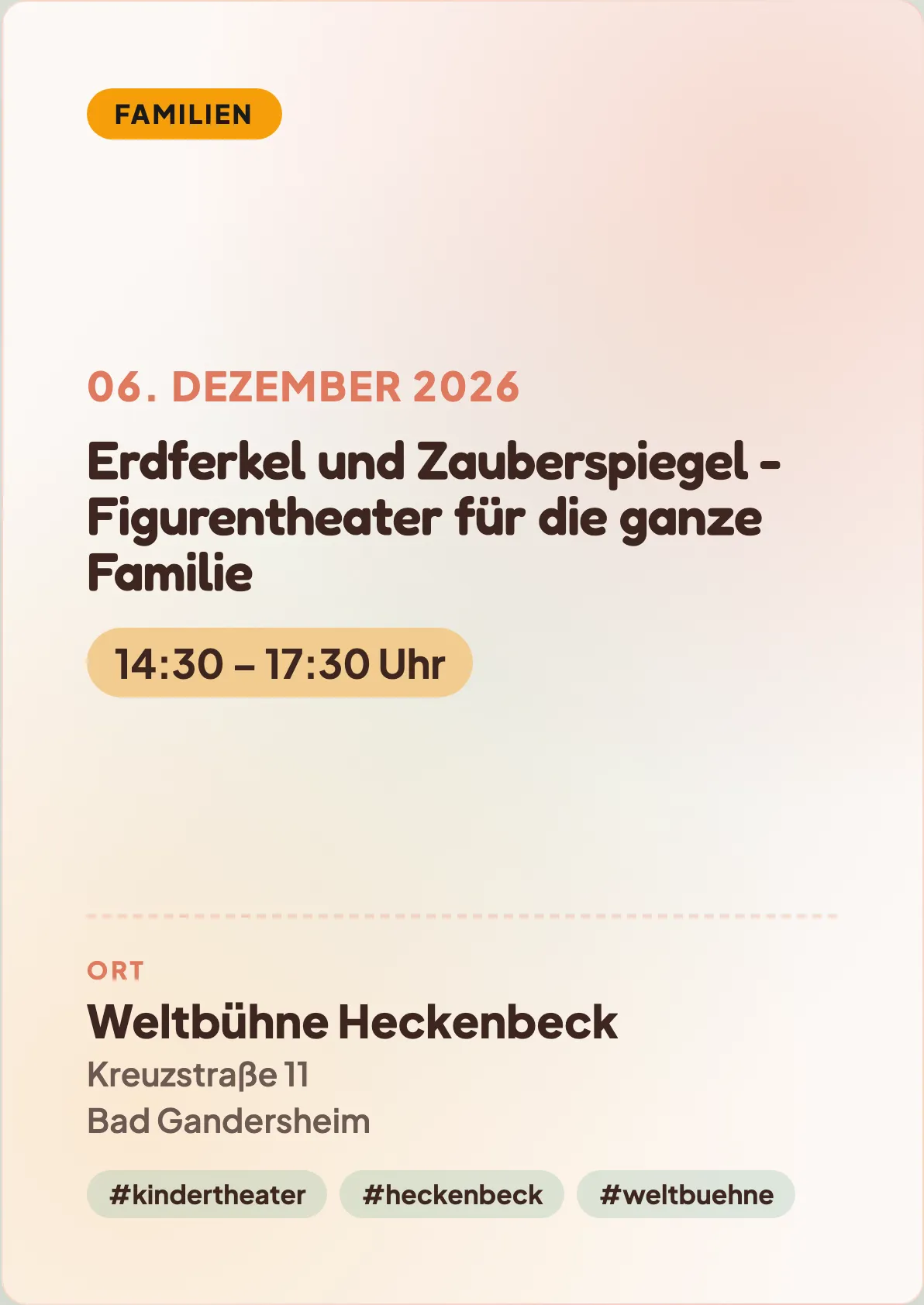 Veranstaltungsflyer