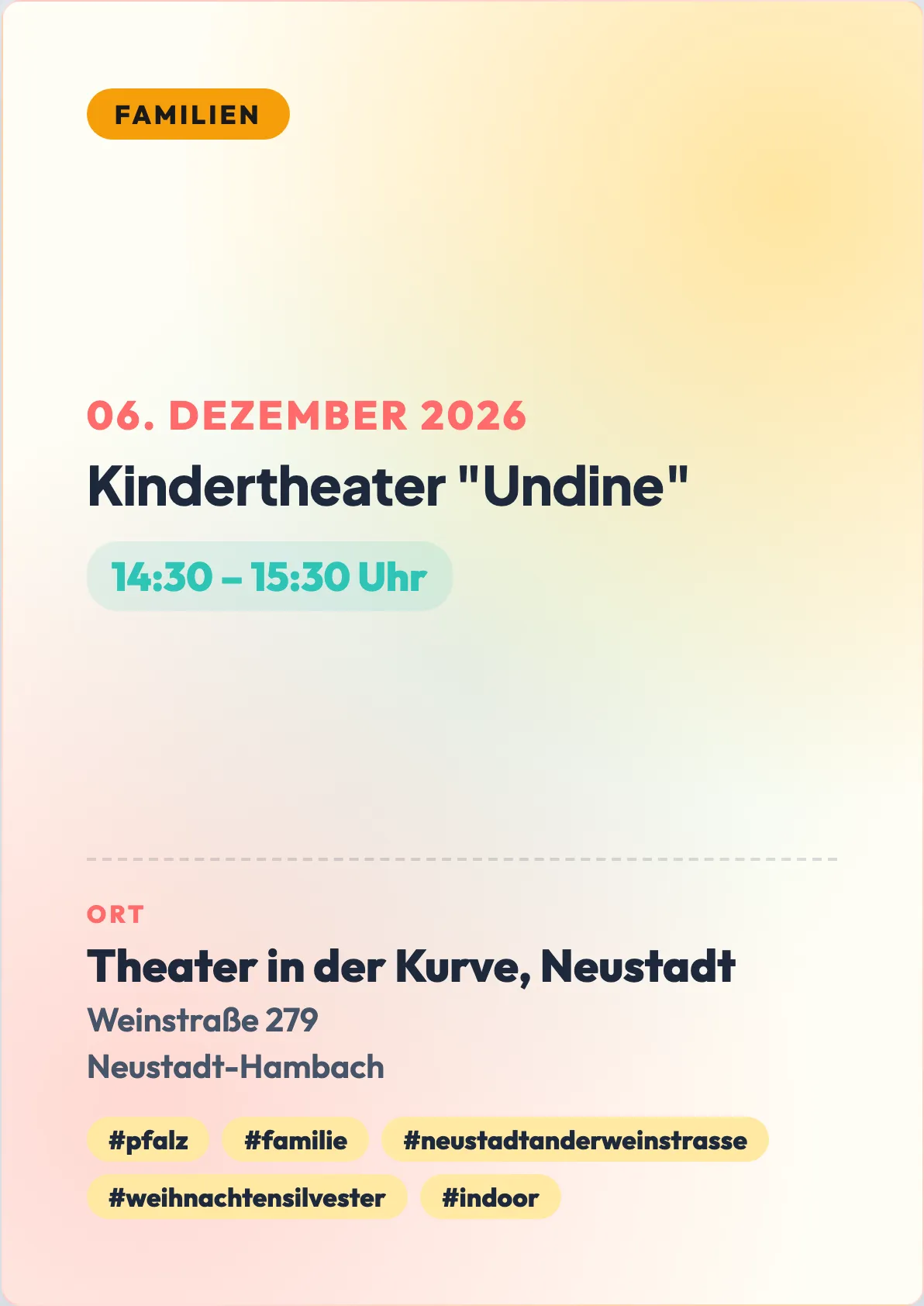 Veranstaltungsflyer