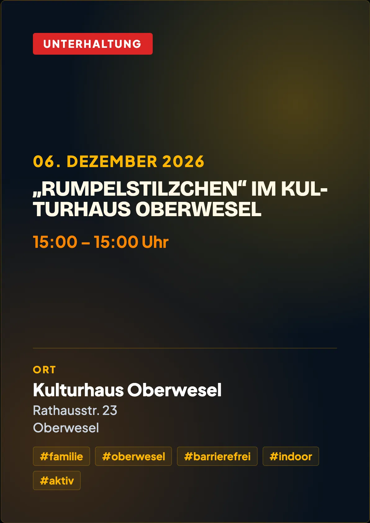 Veranstaltungsflyer