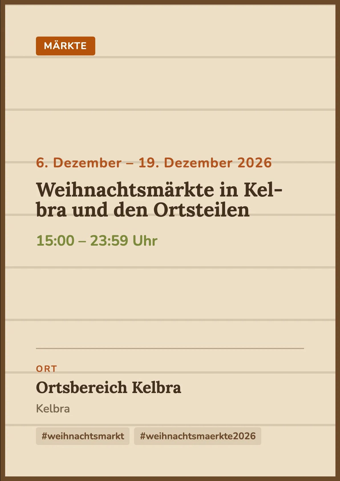 Veranstaltungsflyer