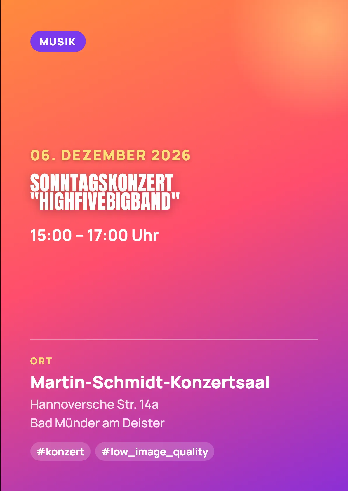 Veranstaltungsflyer
