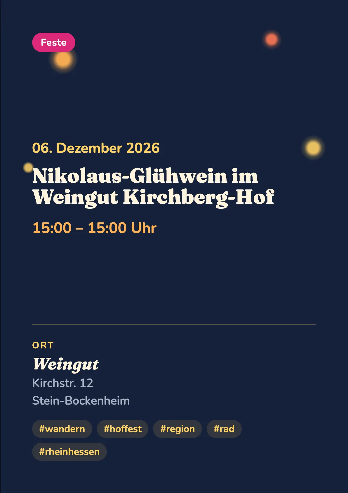 Veranstaltungsflyer
