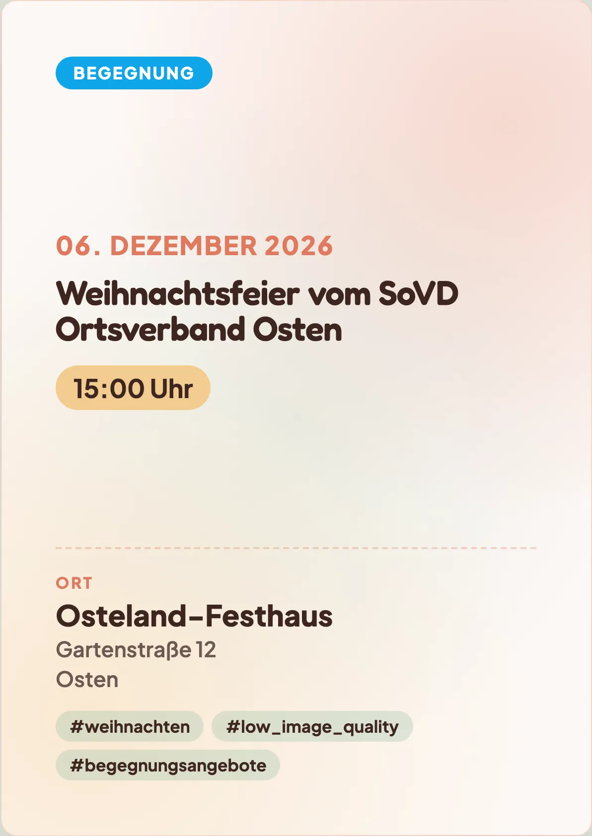 Veranstaltungsflyer