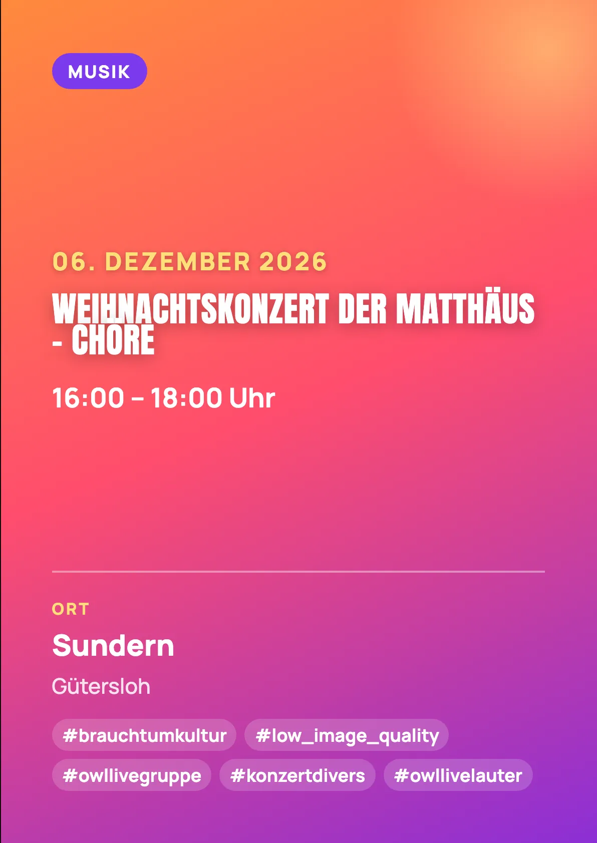 Veranstaltungsflyer