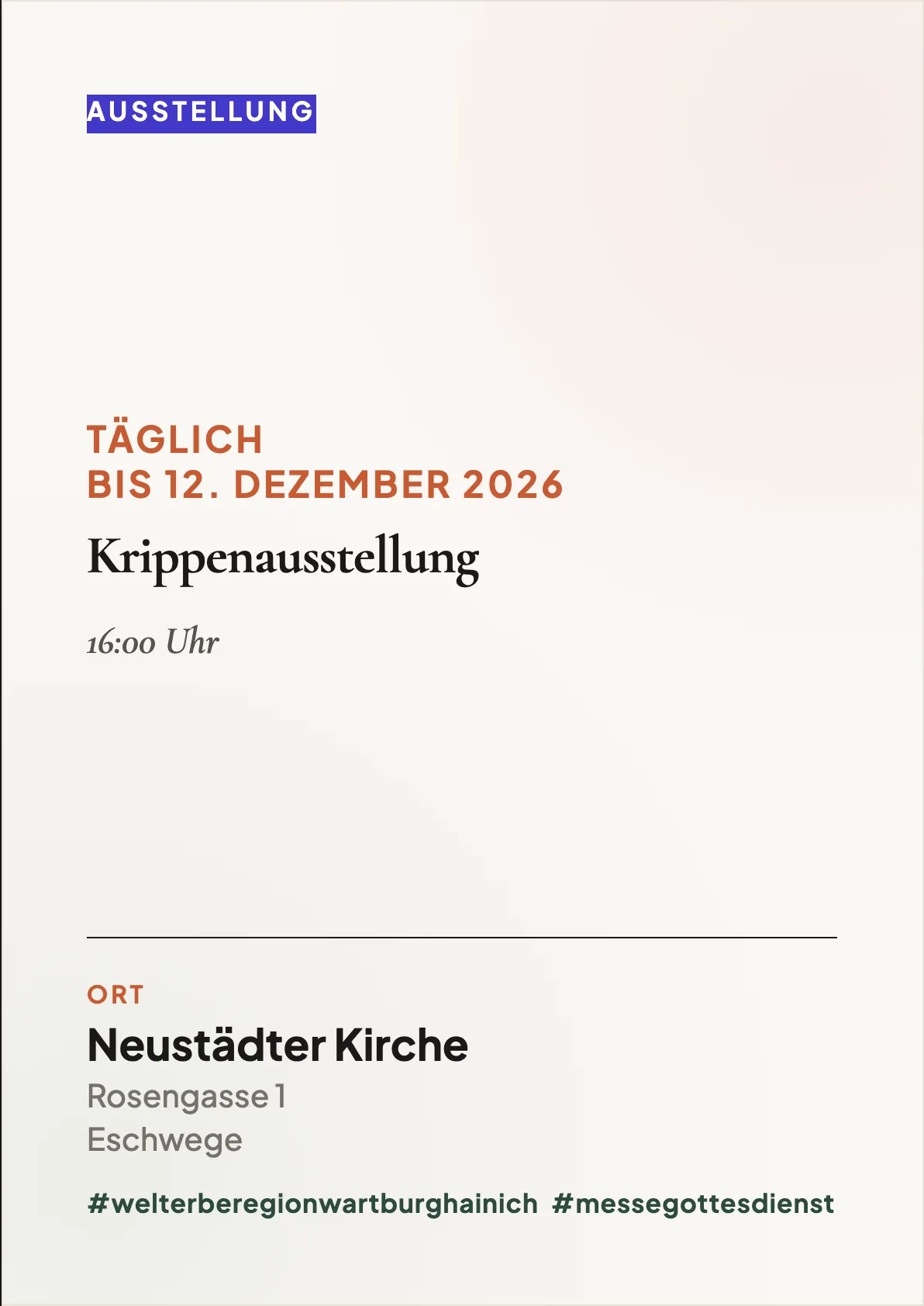 Veranstaltungsflyer