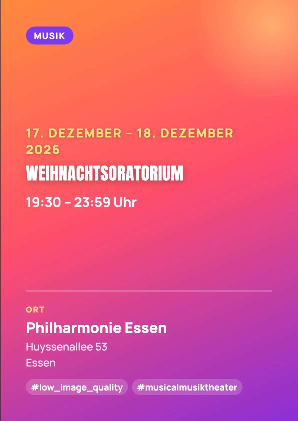 Veranstaltungsflyer
