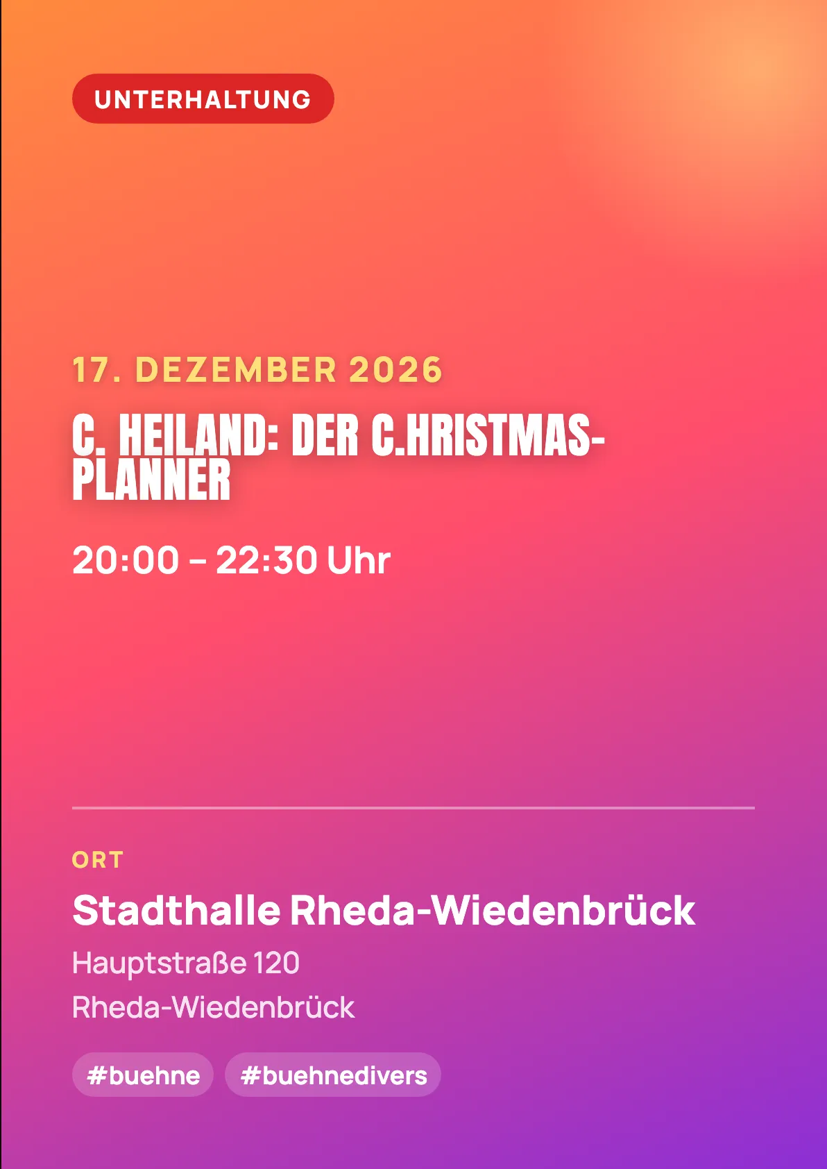Veranstaltungsflyer