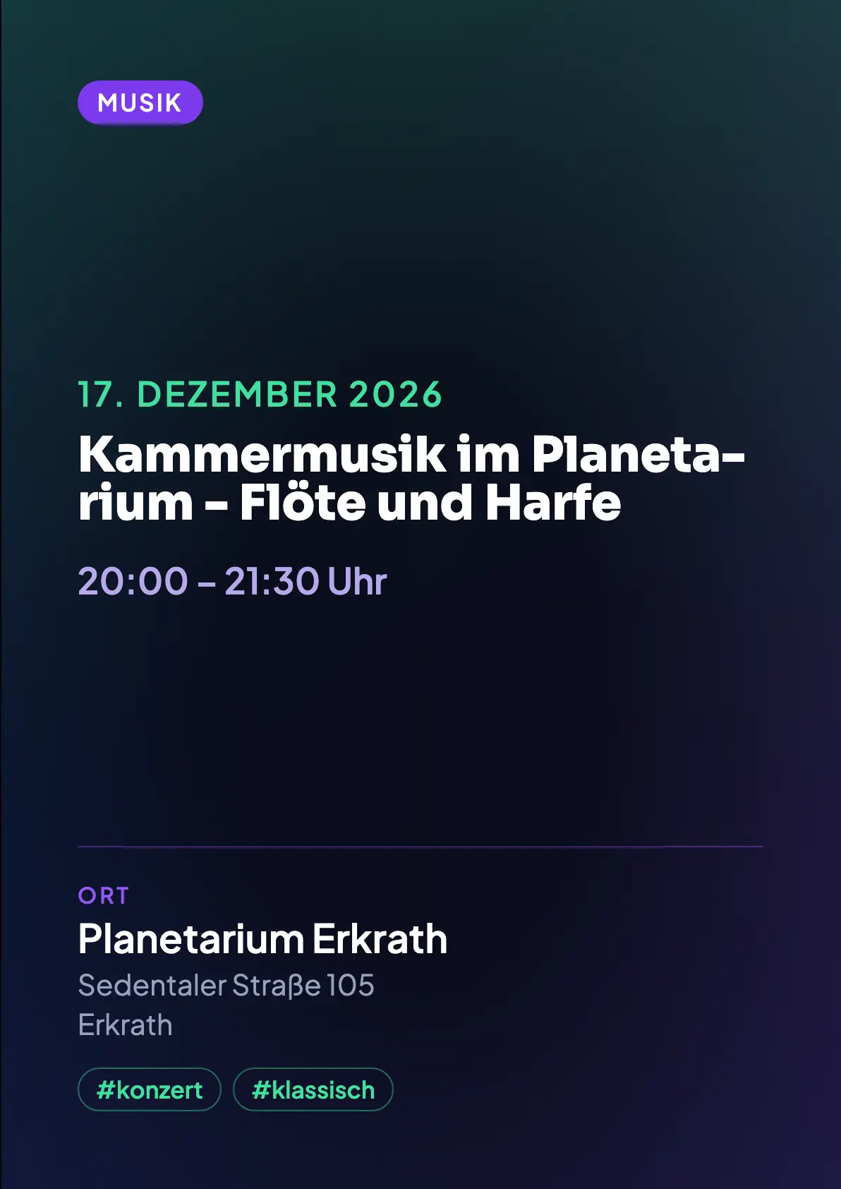 Veranstaltungsflyer