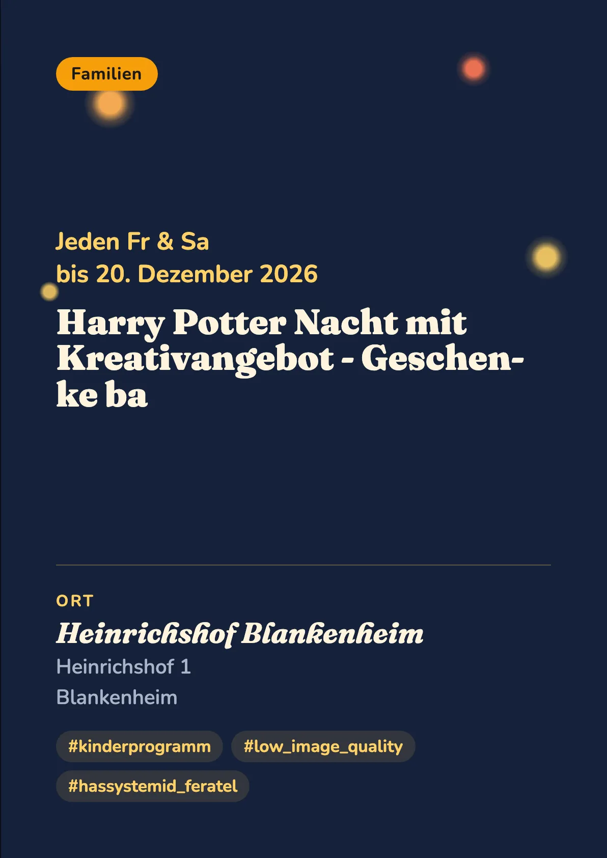 Veranstaltungsflyer
