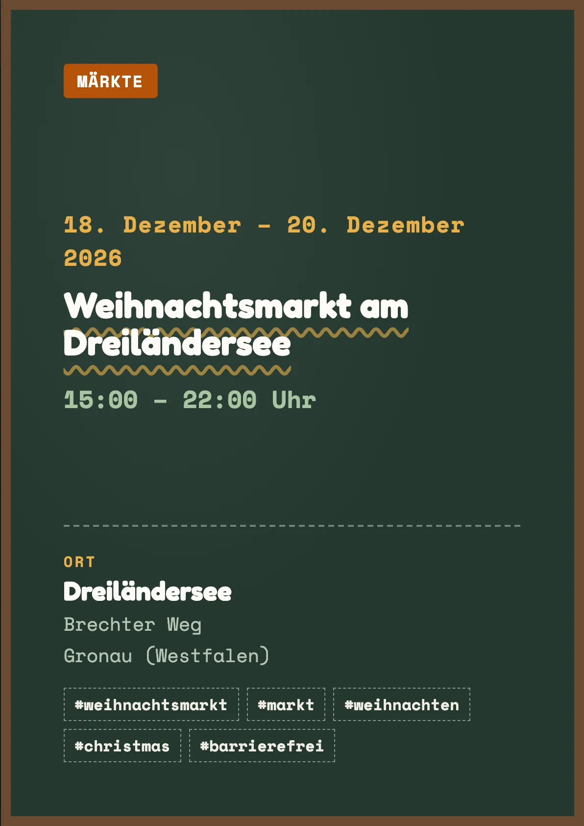 Veranstaltungsflyer