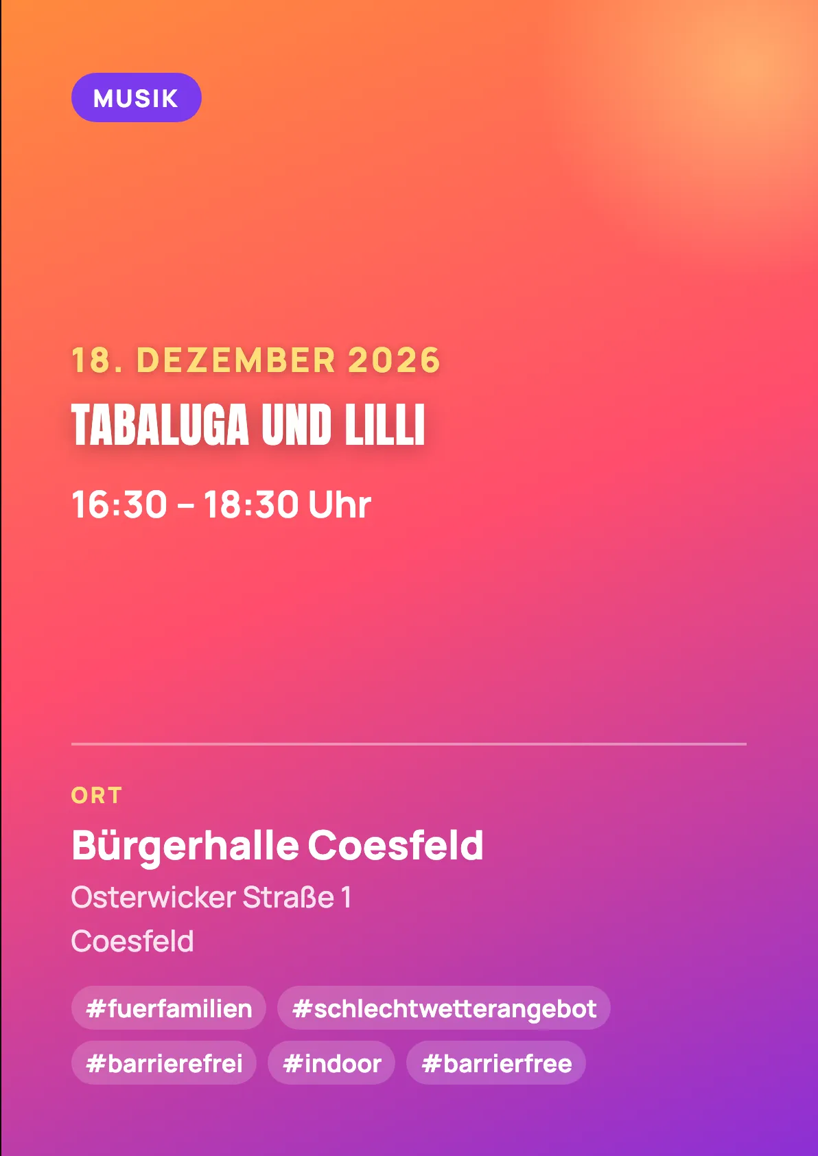 Veranstaltungsflyer