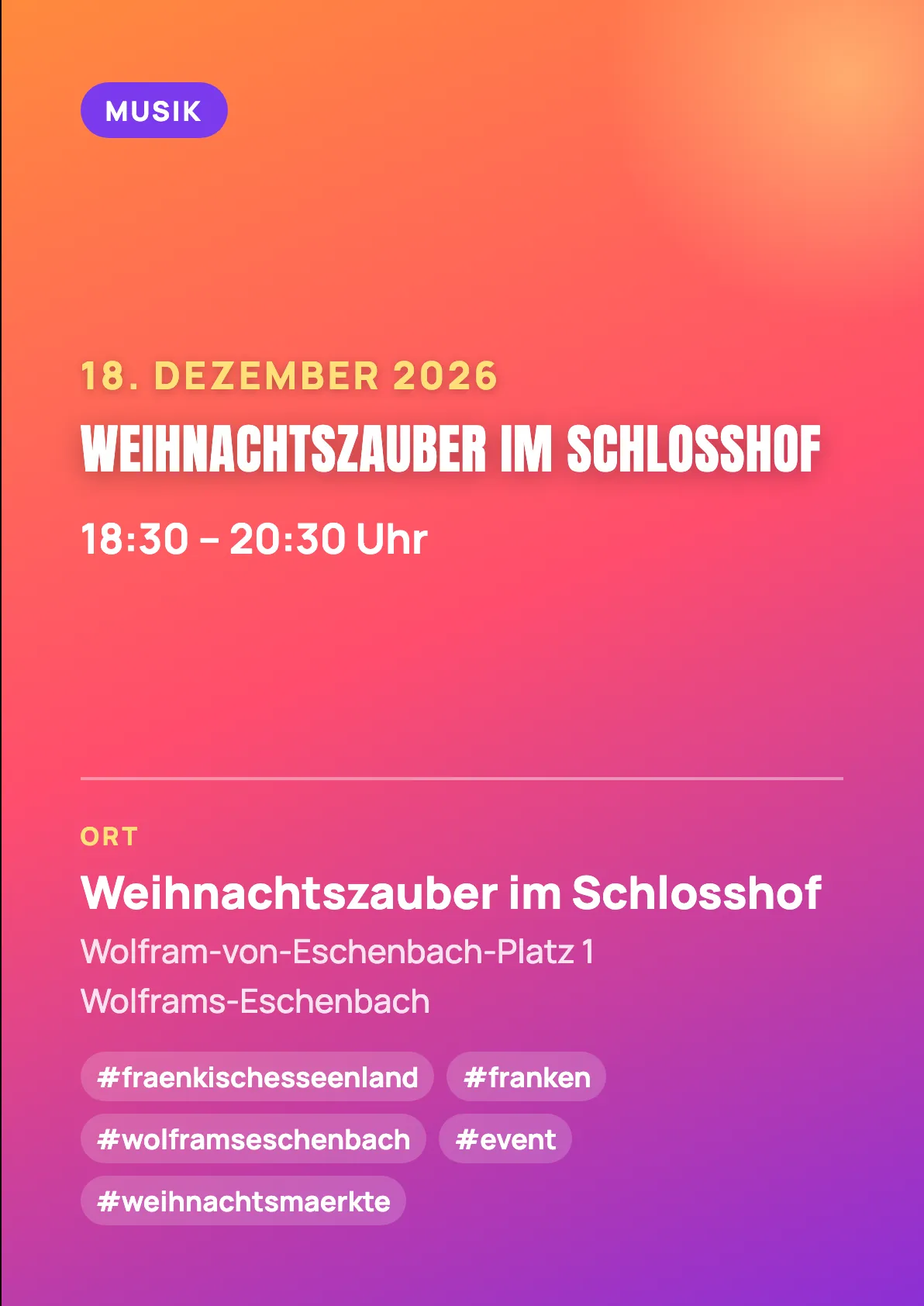 Veranstaltungsflyer