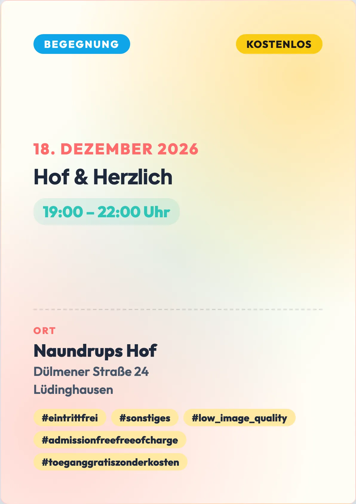 Veranstaltungsflyer