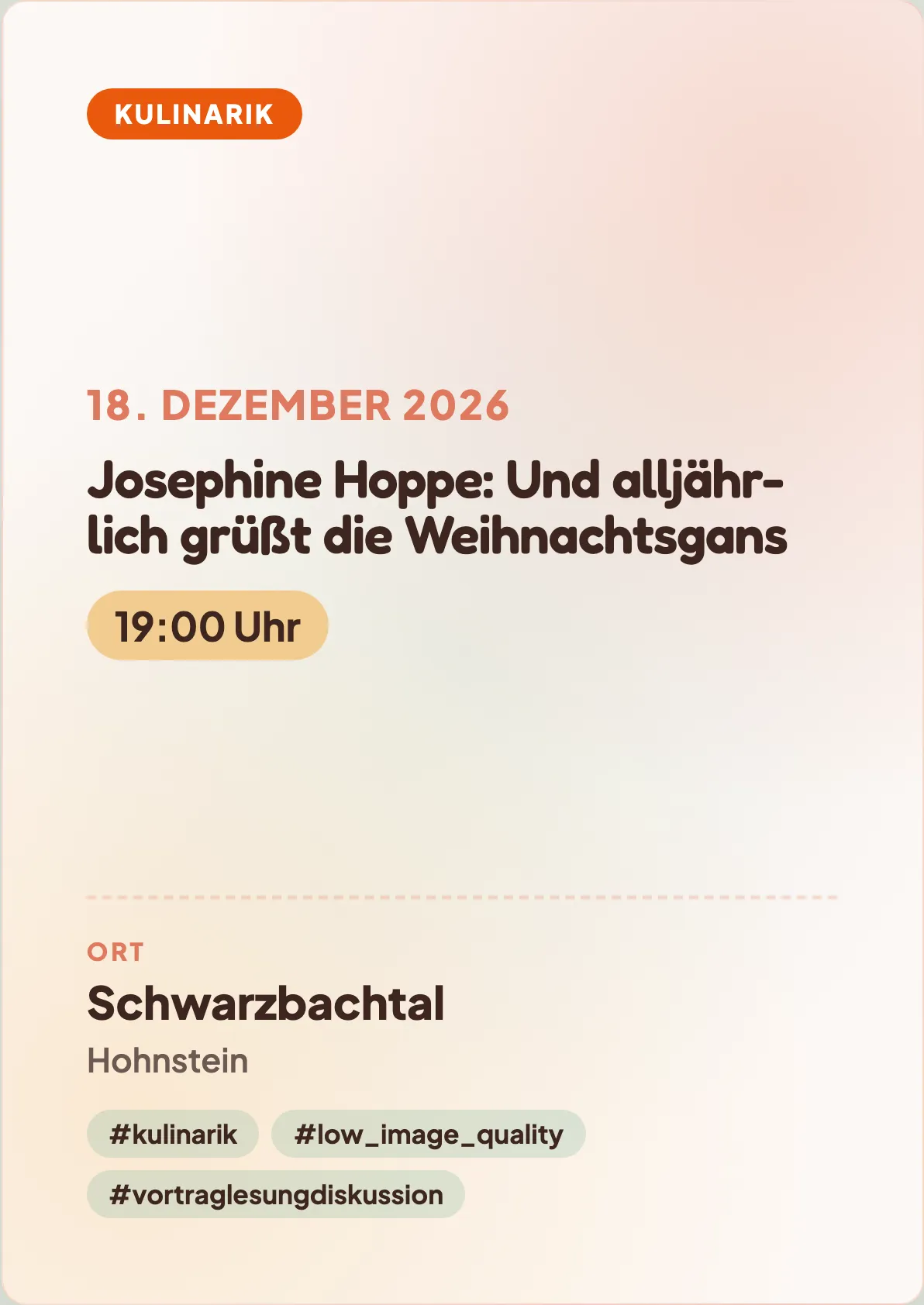 Veranstaltungsflyer