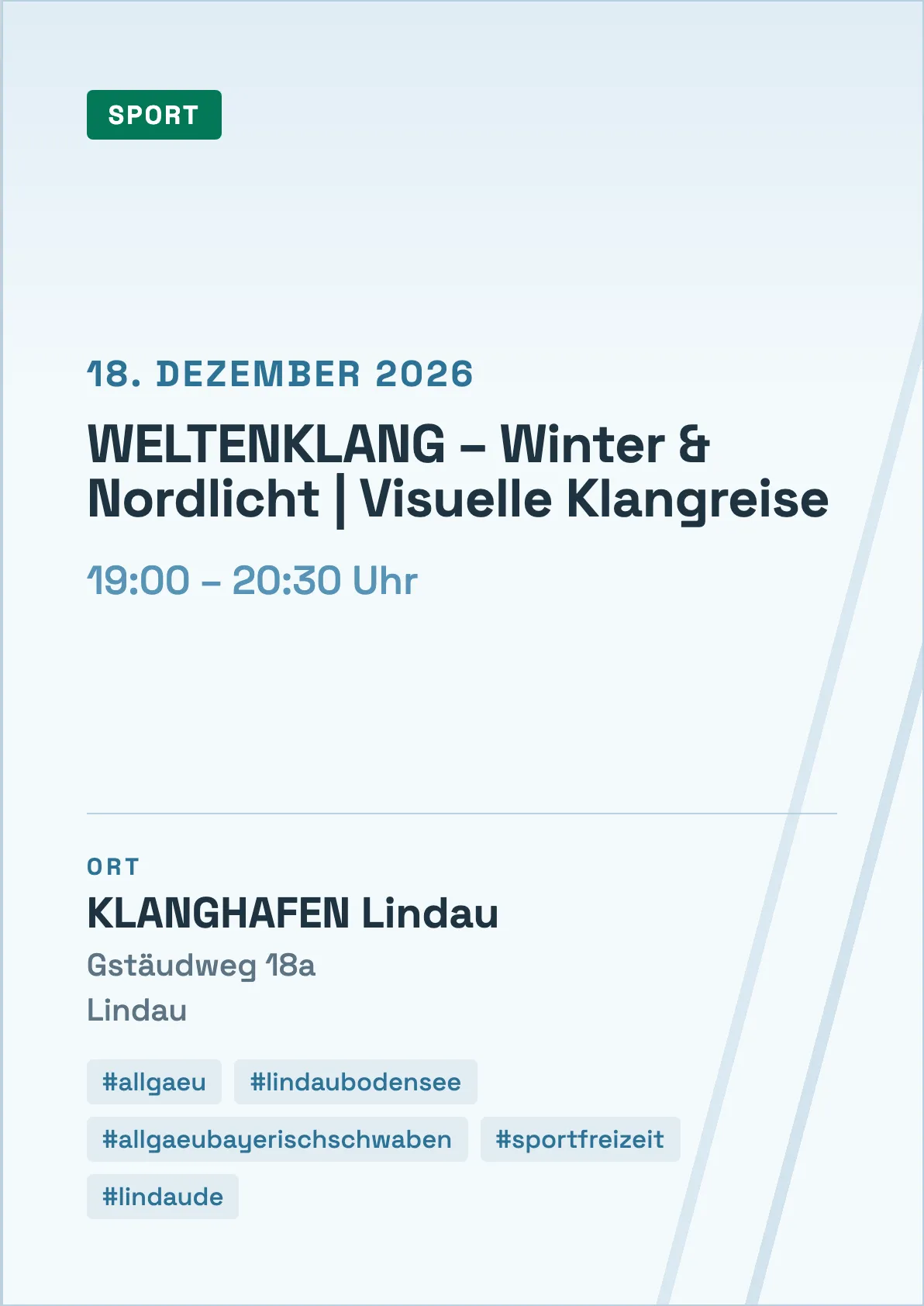 Veranstaltungsflyer