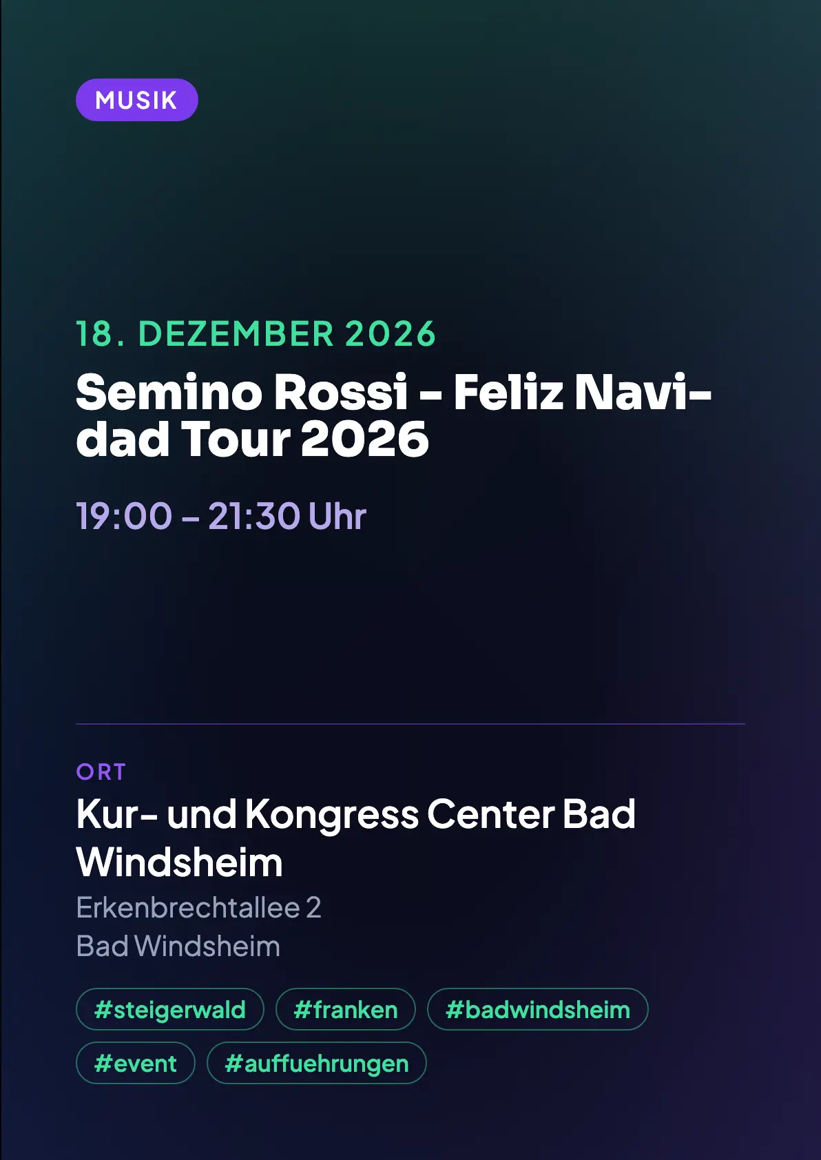 Veranstaltungsflyer