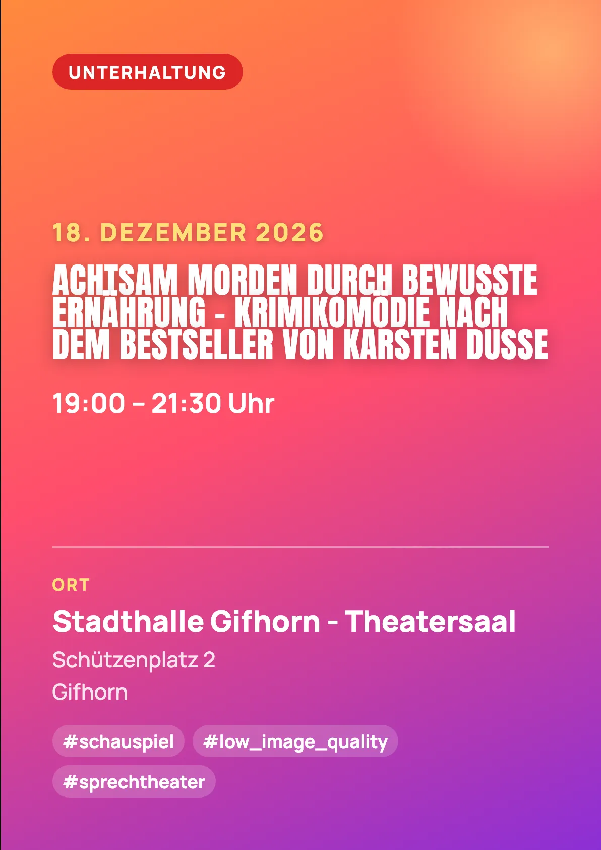 Veranstaltungsflyer