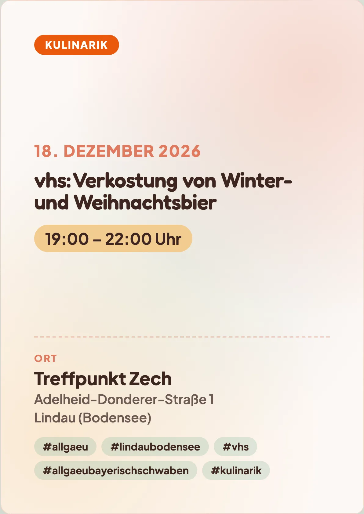Veranstaltungsflyer