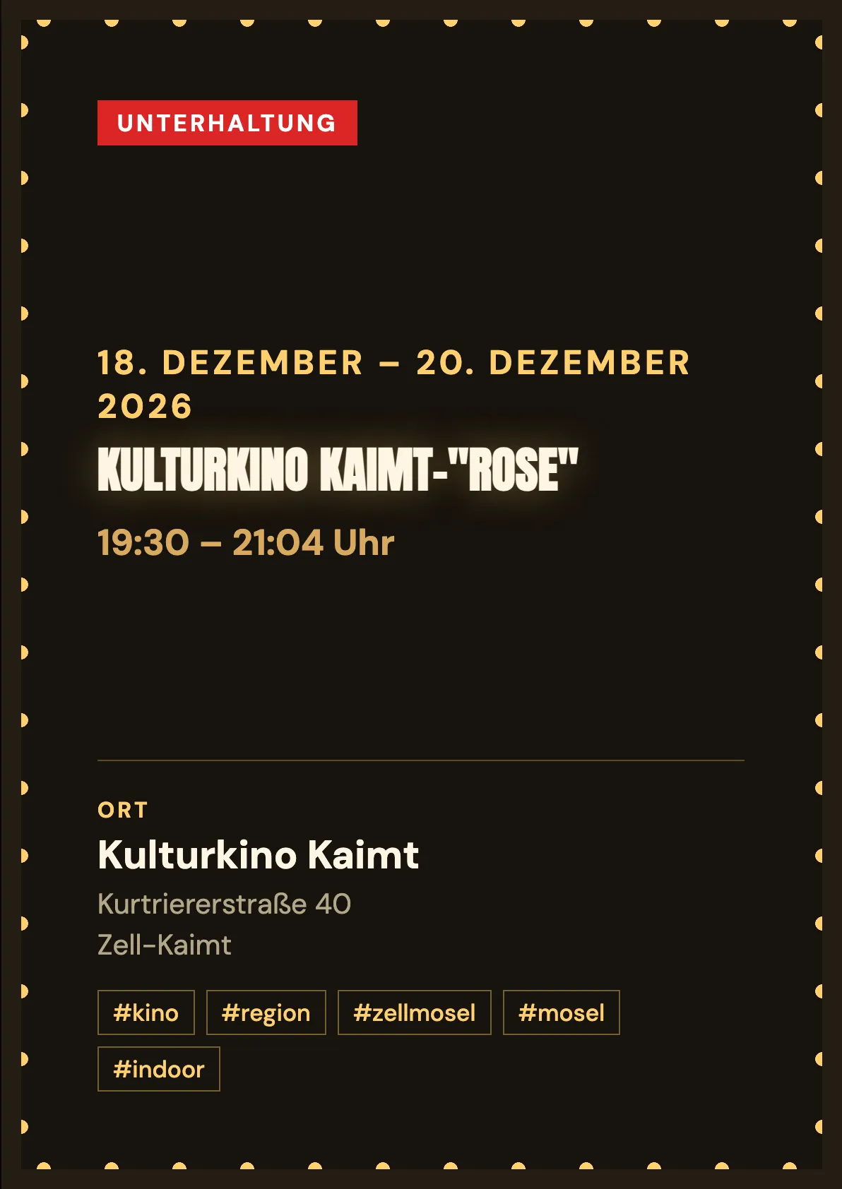 Veranstaltungsflyer