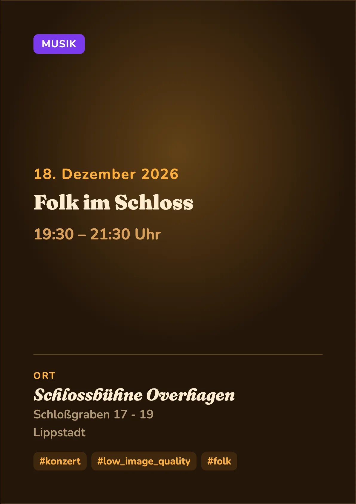 Veranstaltungsflyer