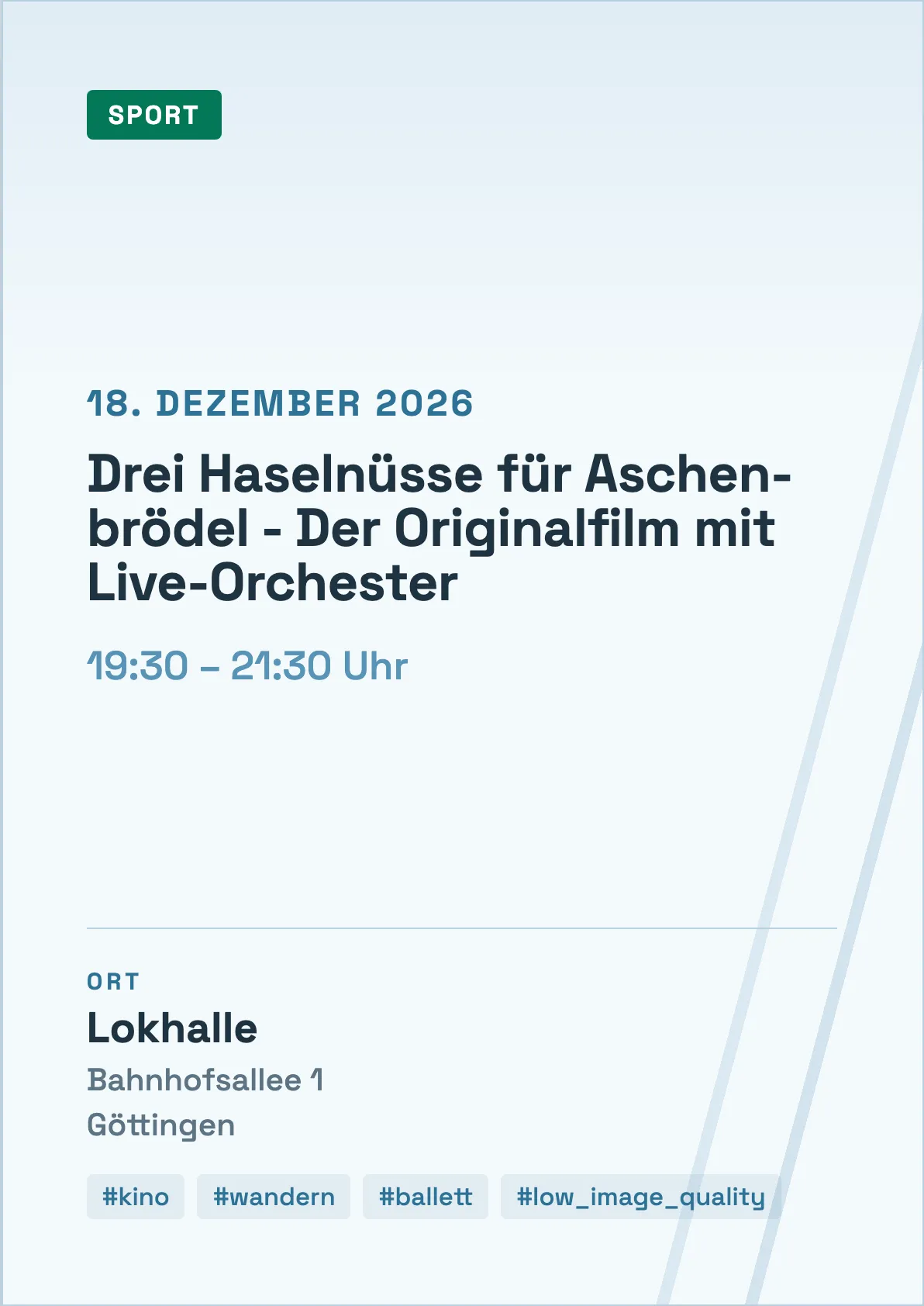 Veranstaltungsflyer