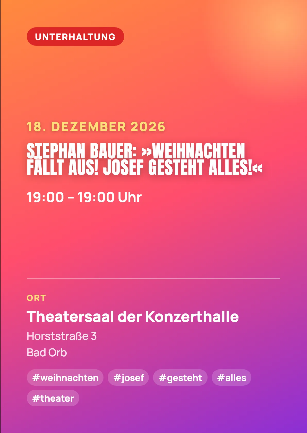 Veranstaltungsflyer