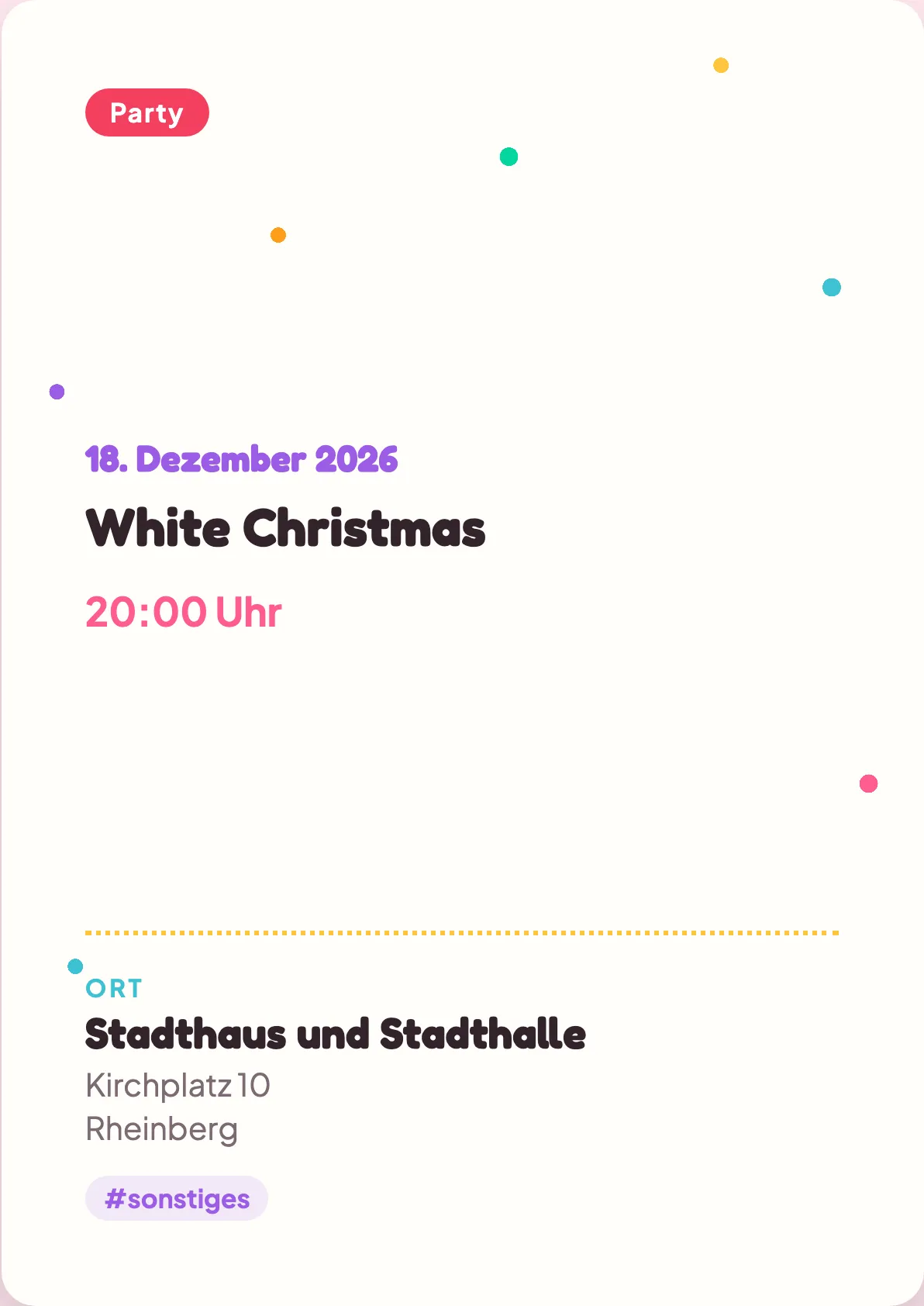 Veranstaltungsflyer
