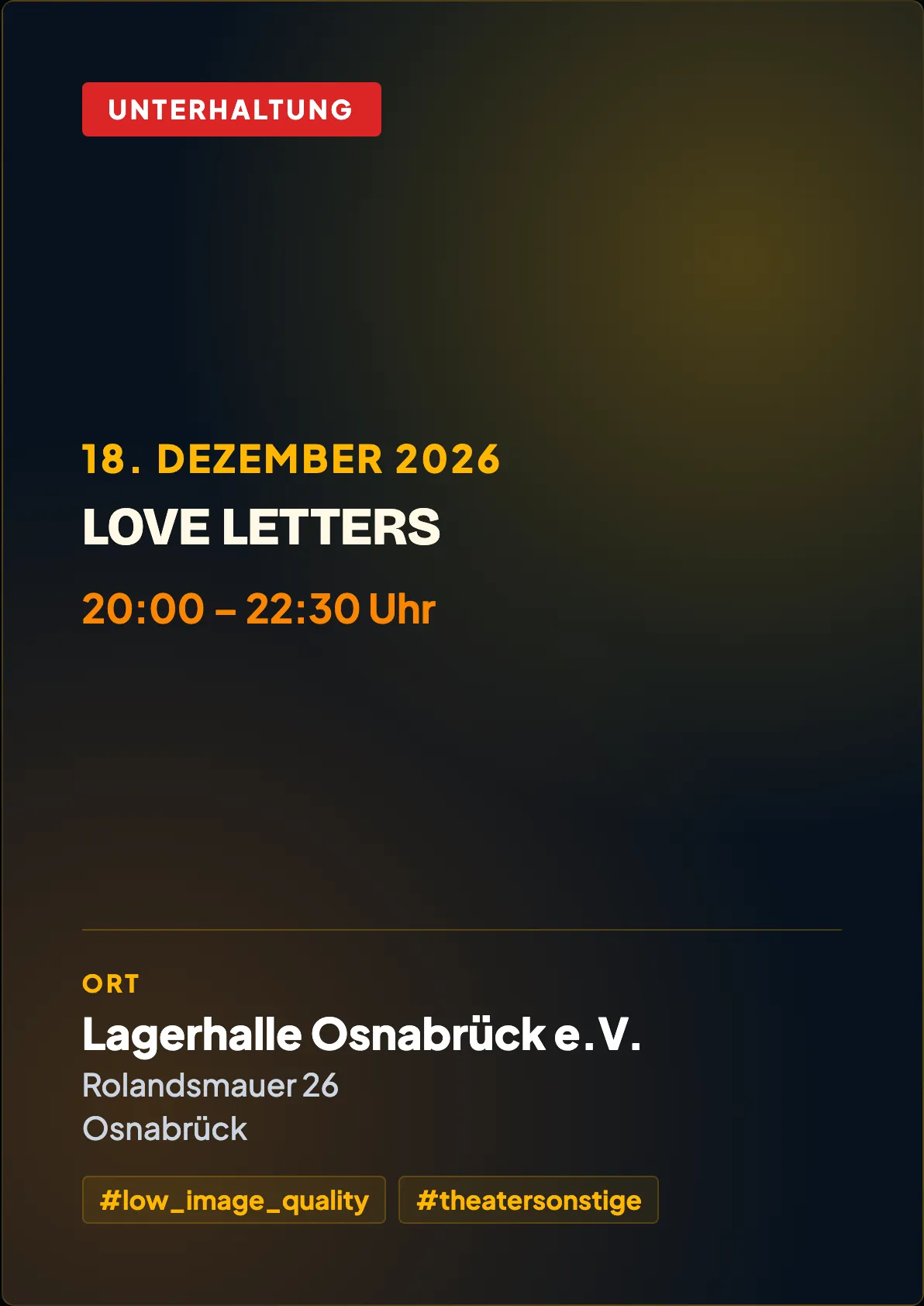 Veranstaltungsflyer