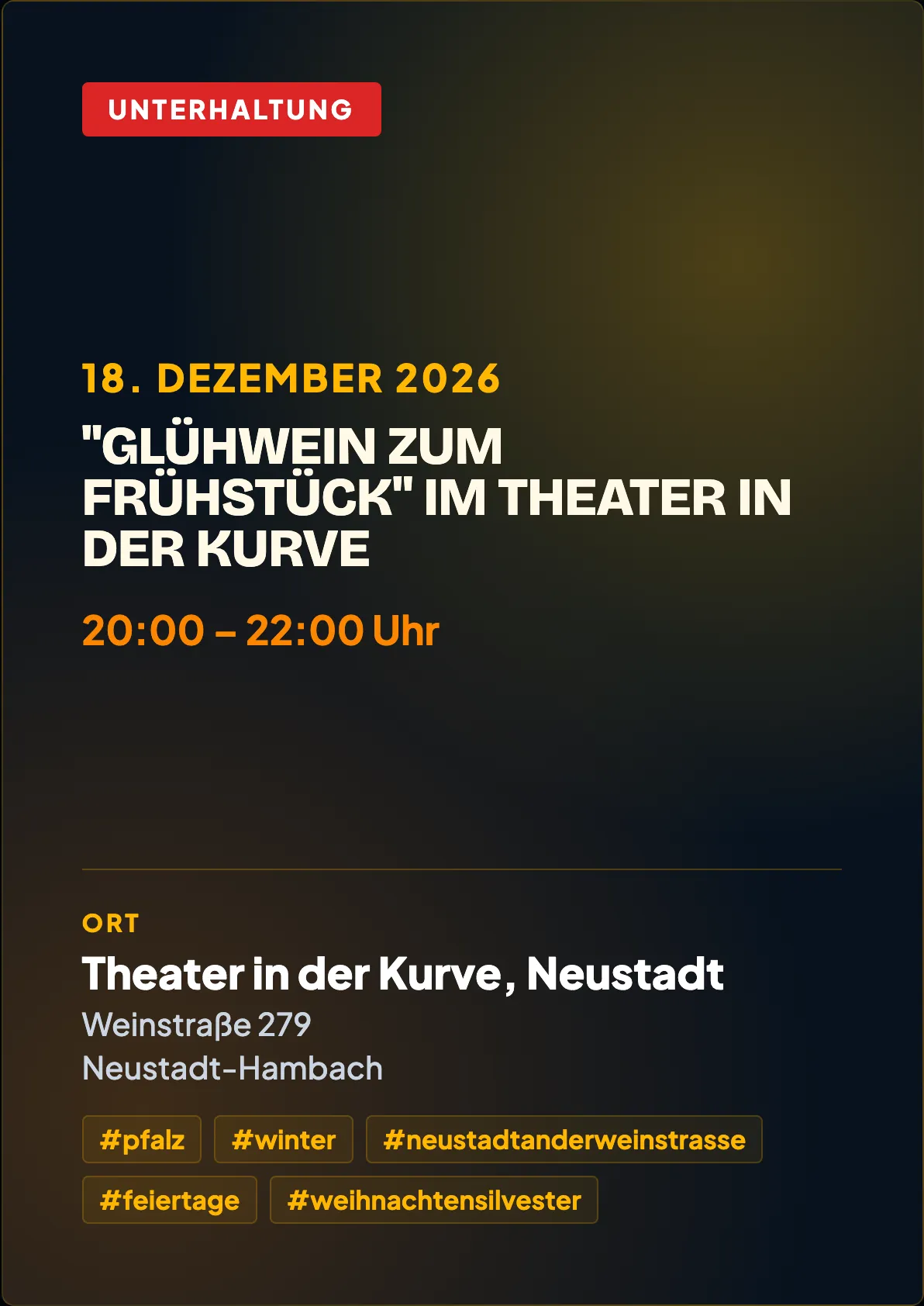 Veranstaltungsflyer