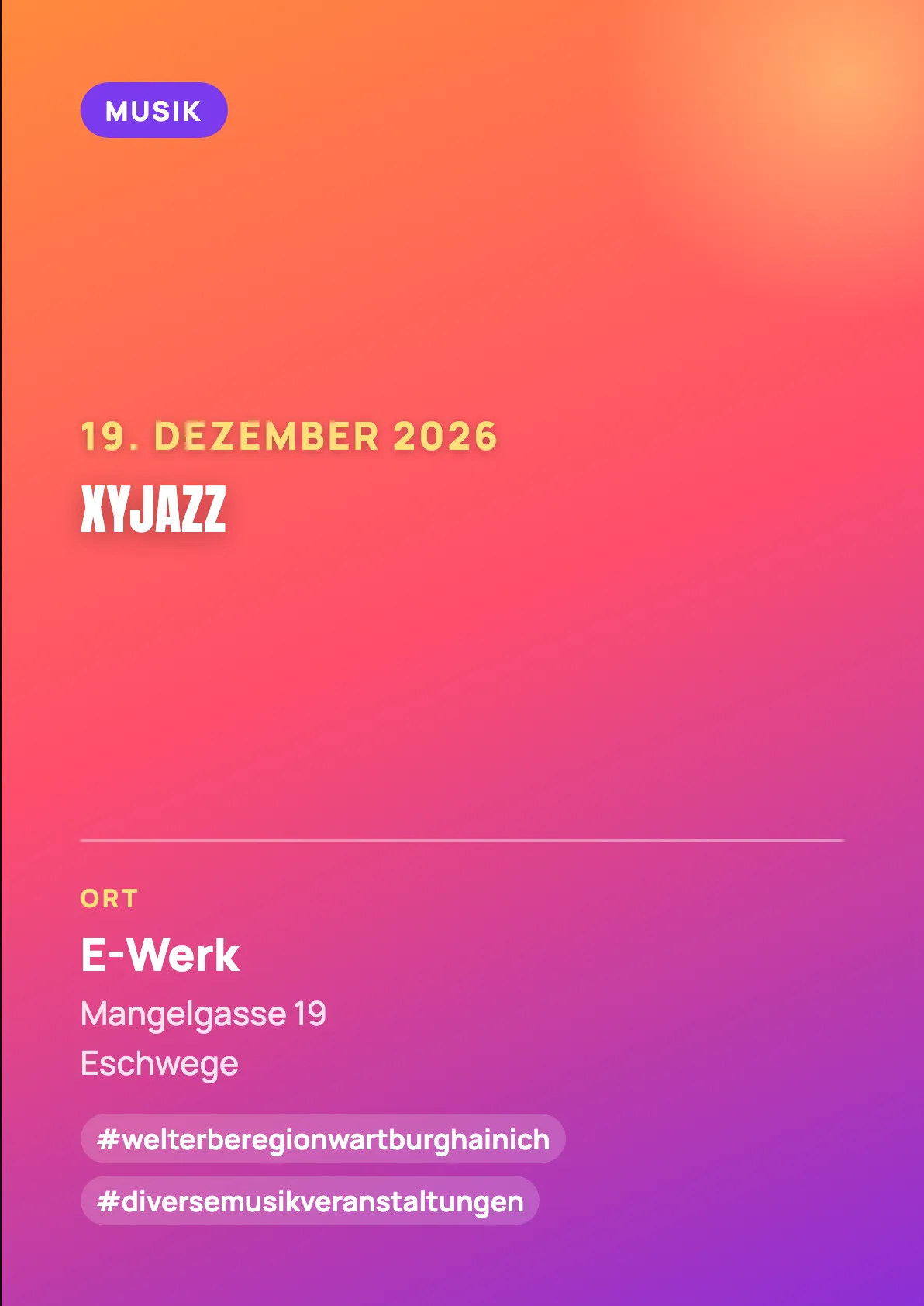 Veranstaltungsflyer