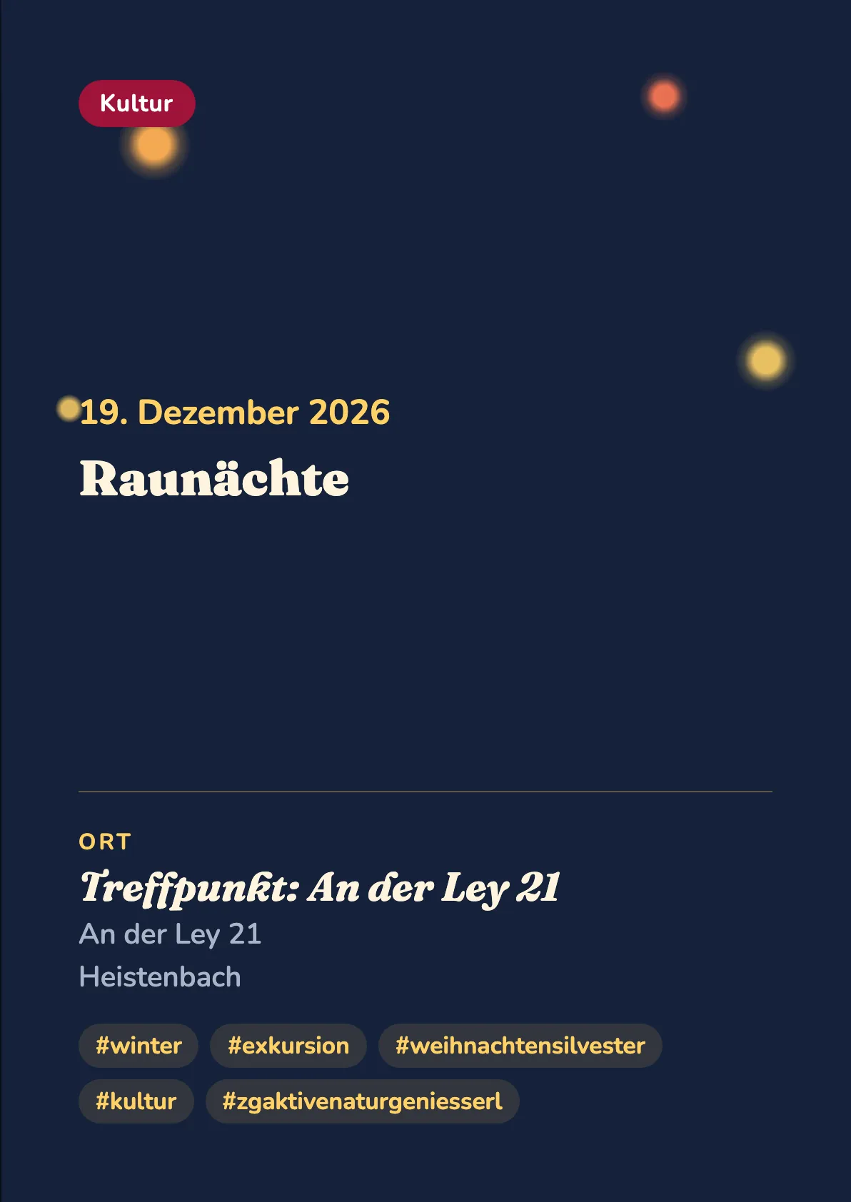 Veranstaltungsflyer