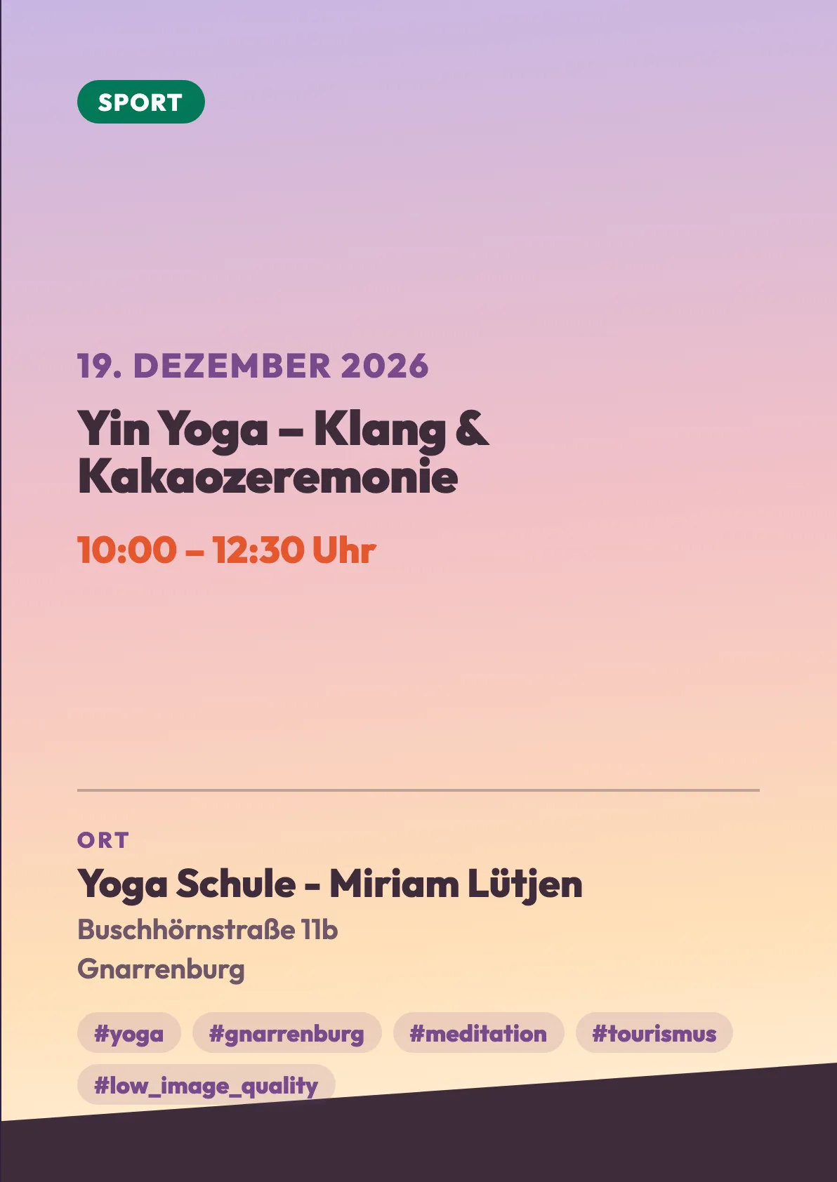 Veranstaltungsflyer