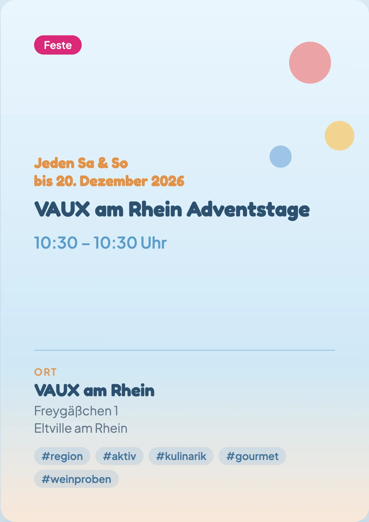 Veranstaltungsflyer