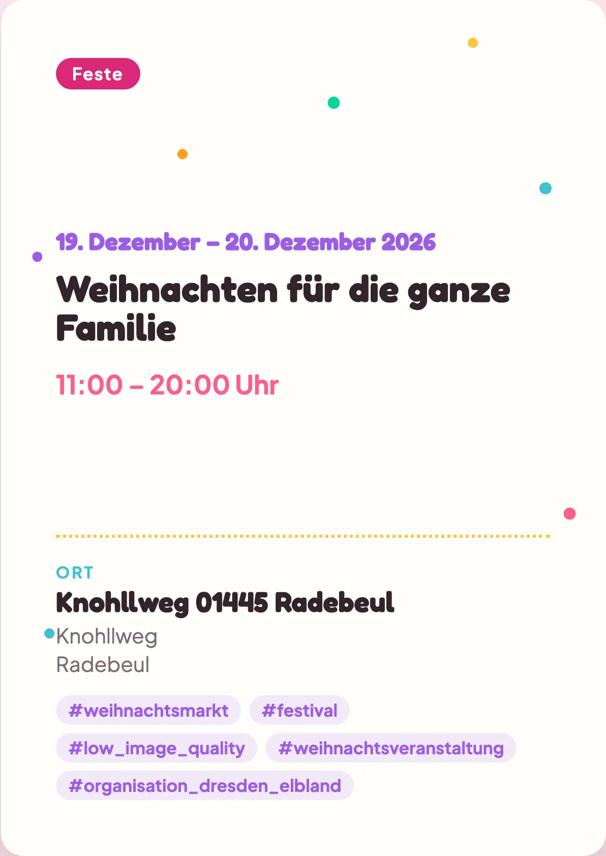 Veranstaltungsflyer