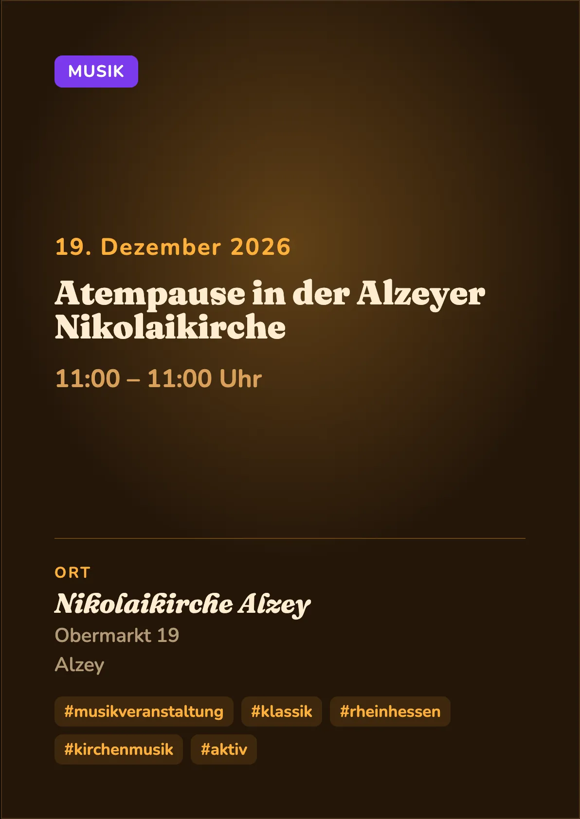 Veranstaltungsflyer