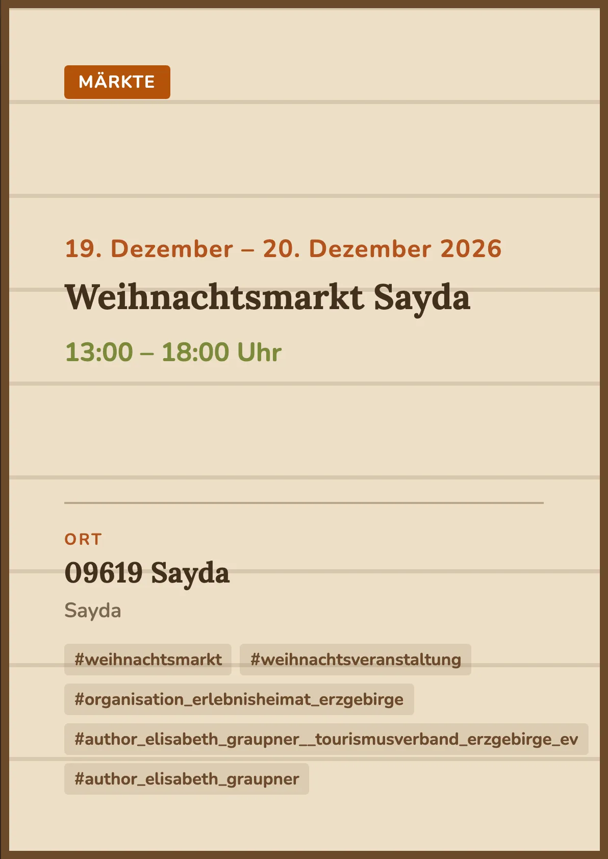 Veranstaltungsflyer
