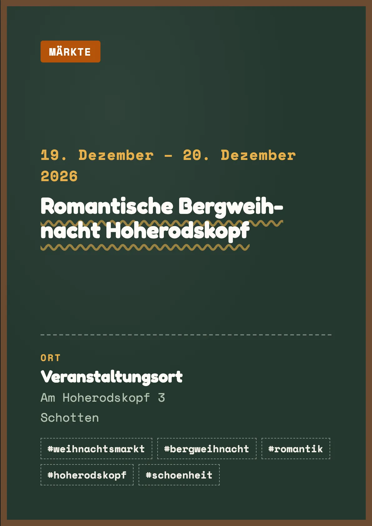 Veranstaltungsflyer