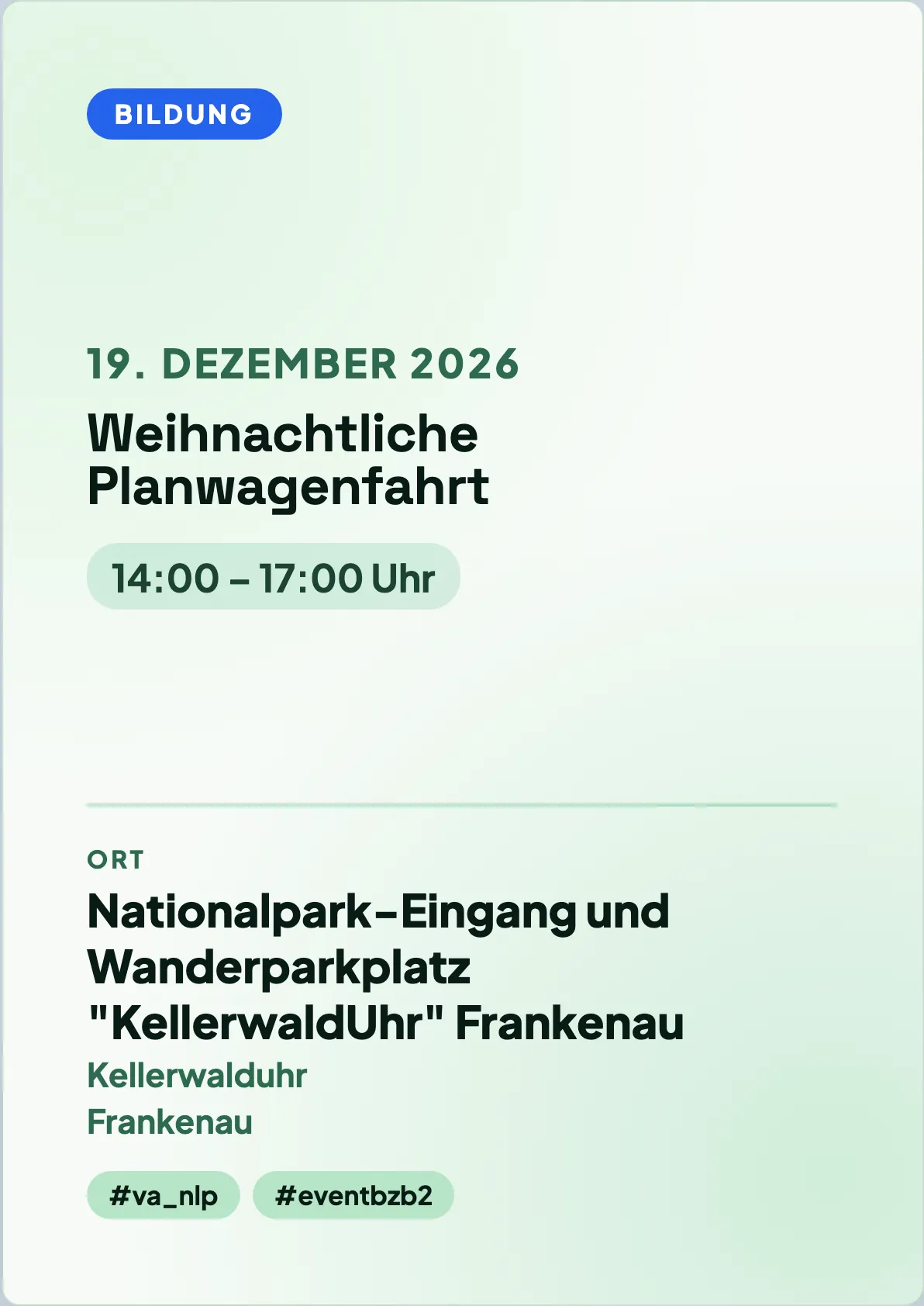 Veranstaltungsflyer