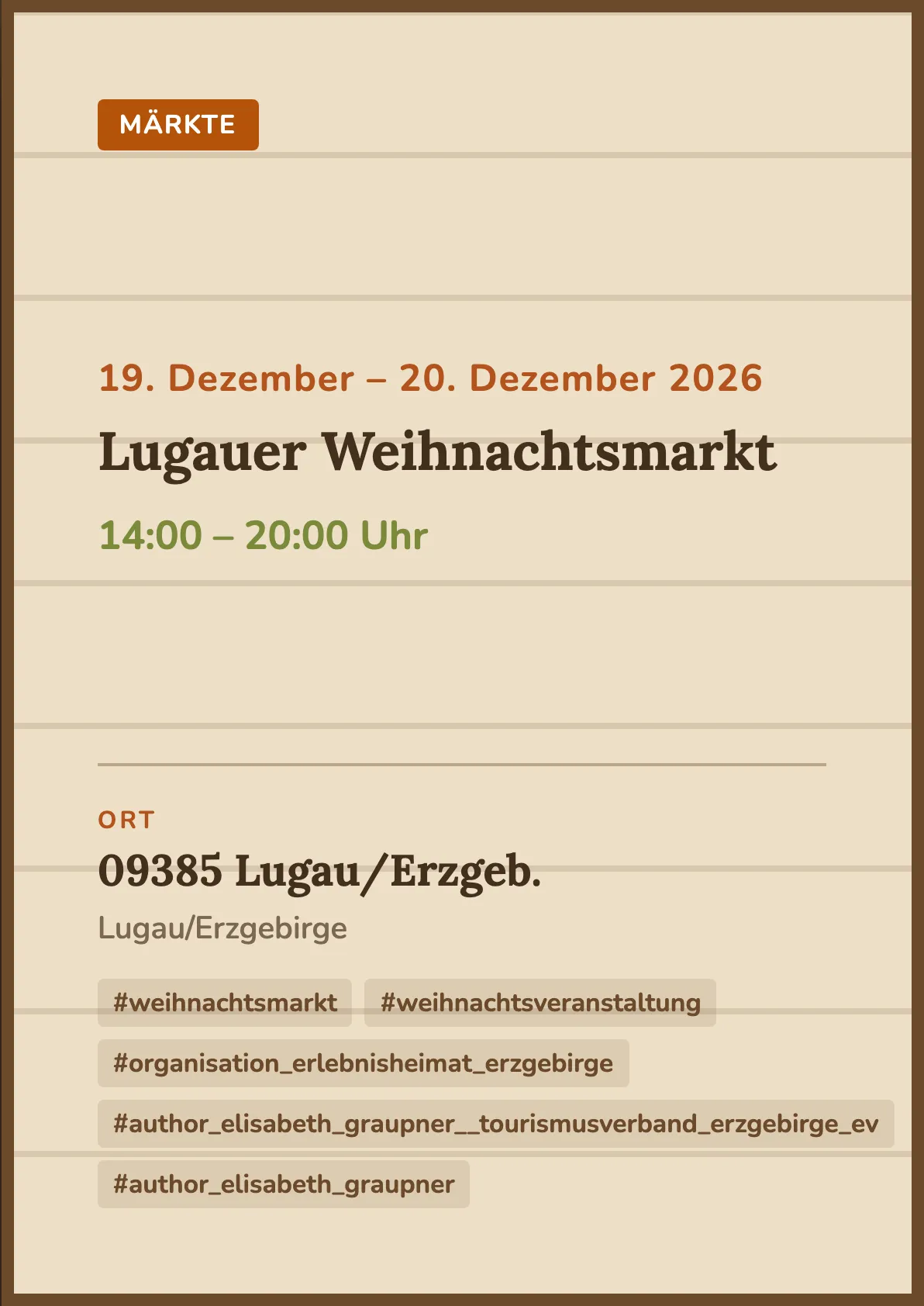 Veranstaltungsflyer
