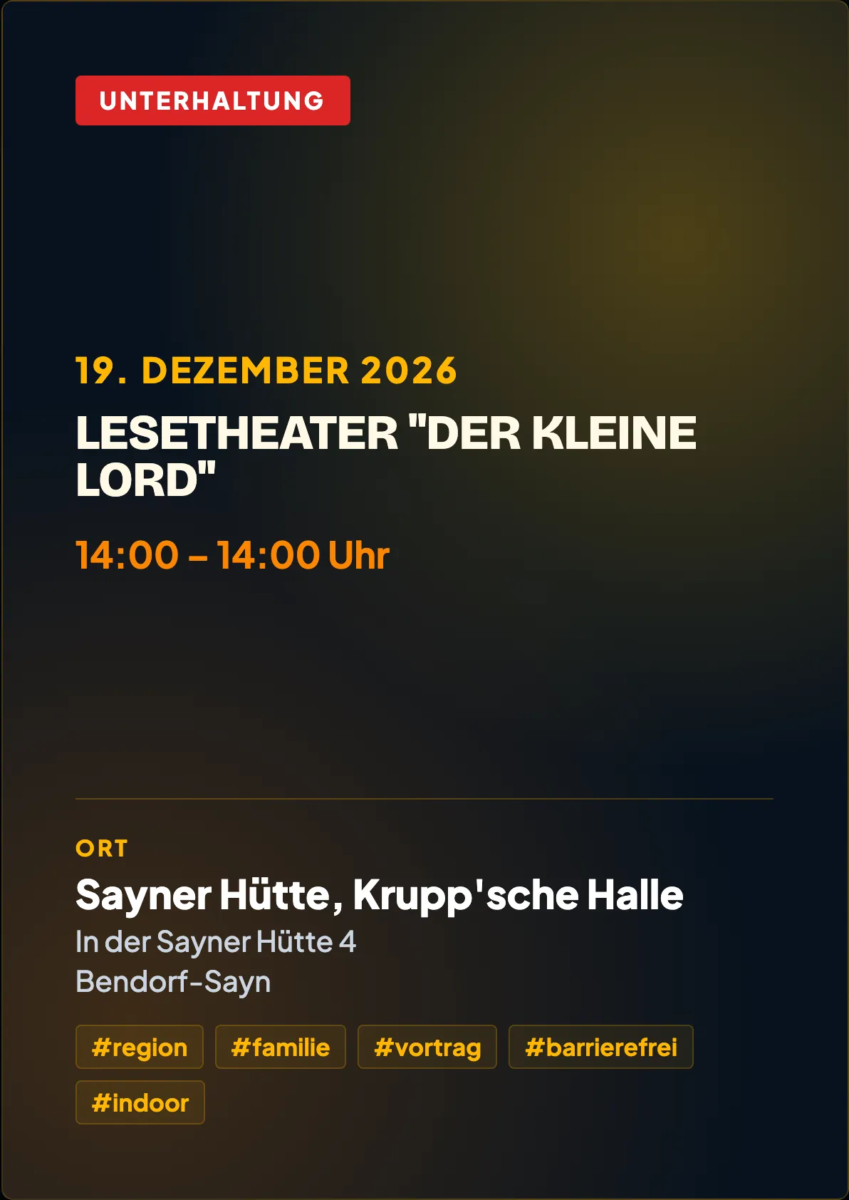 Veranstaltungsflyer