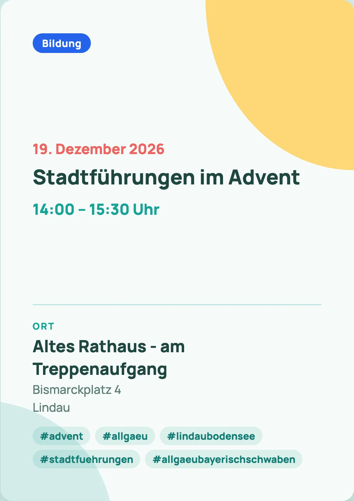 Veranstaltungsflyer