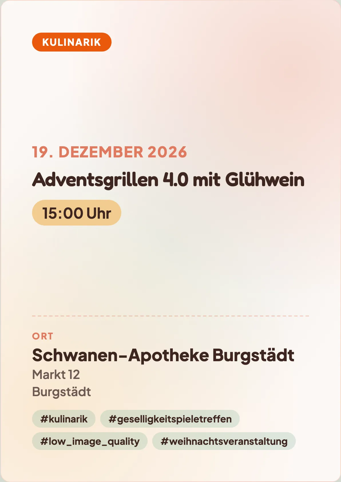 Veranstaltungsflyer