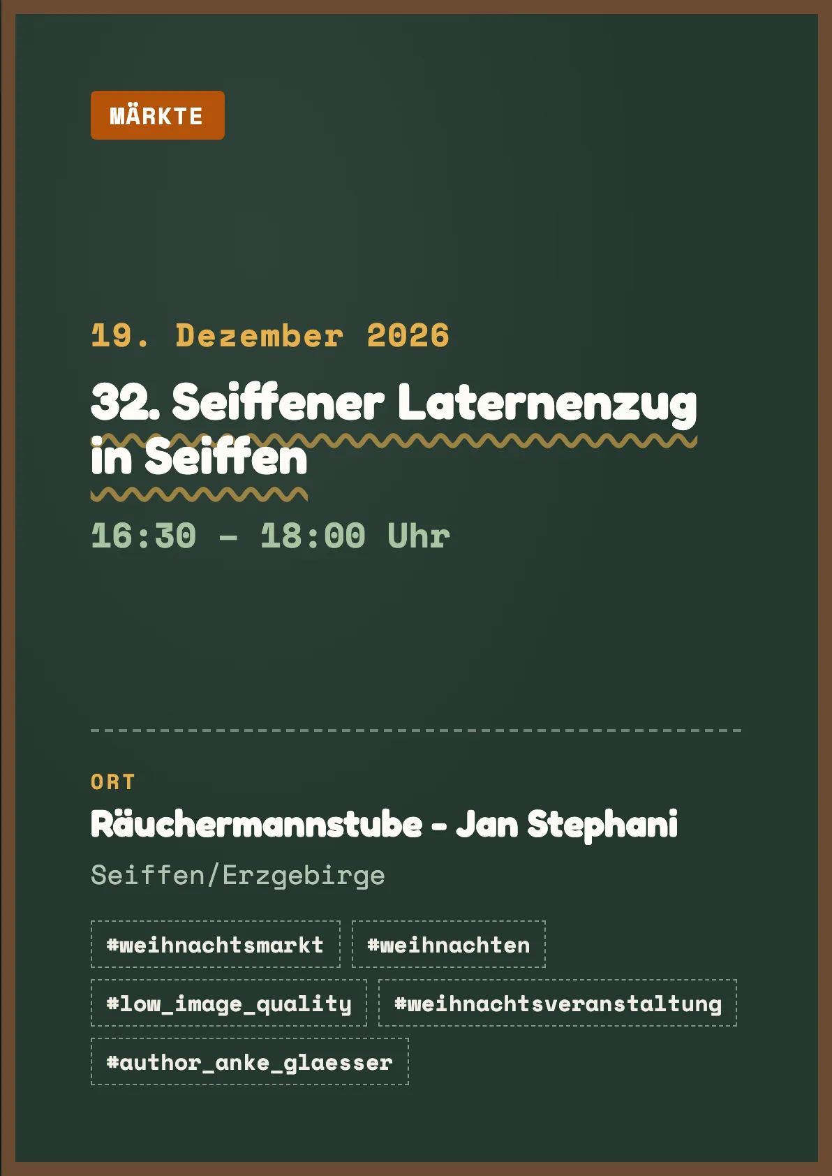 Veranstaltungsflyer