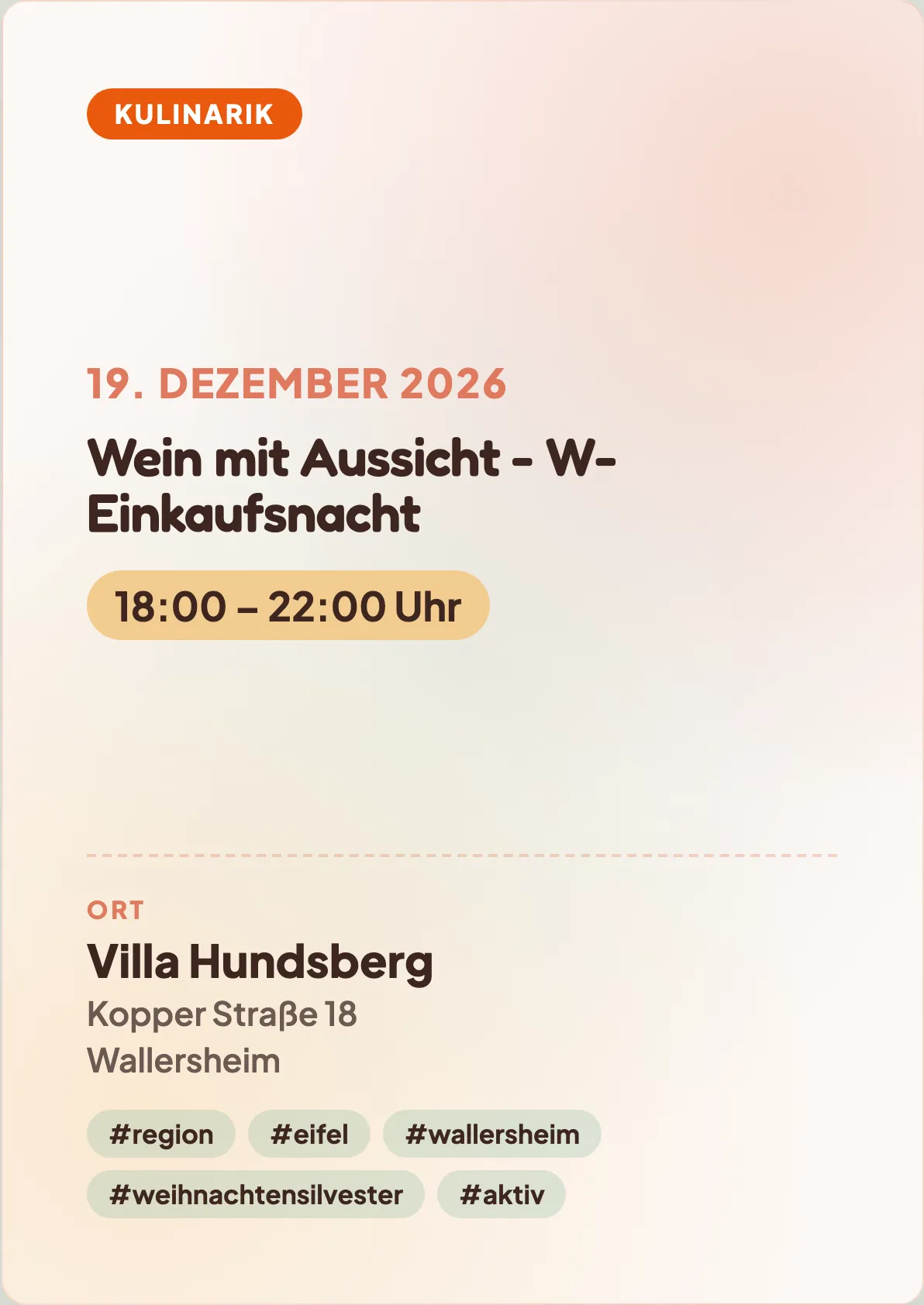 Veranstaltungsflyer