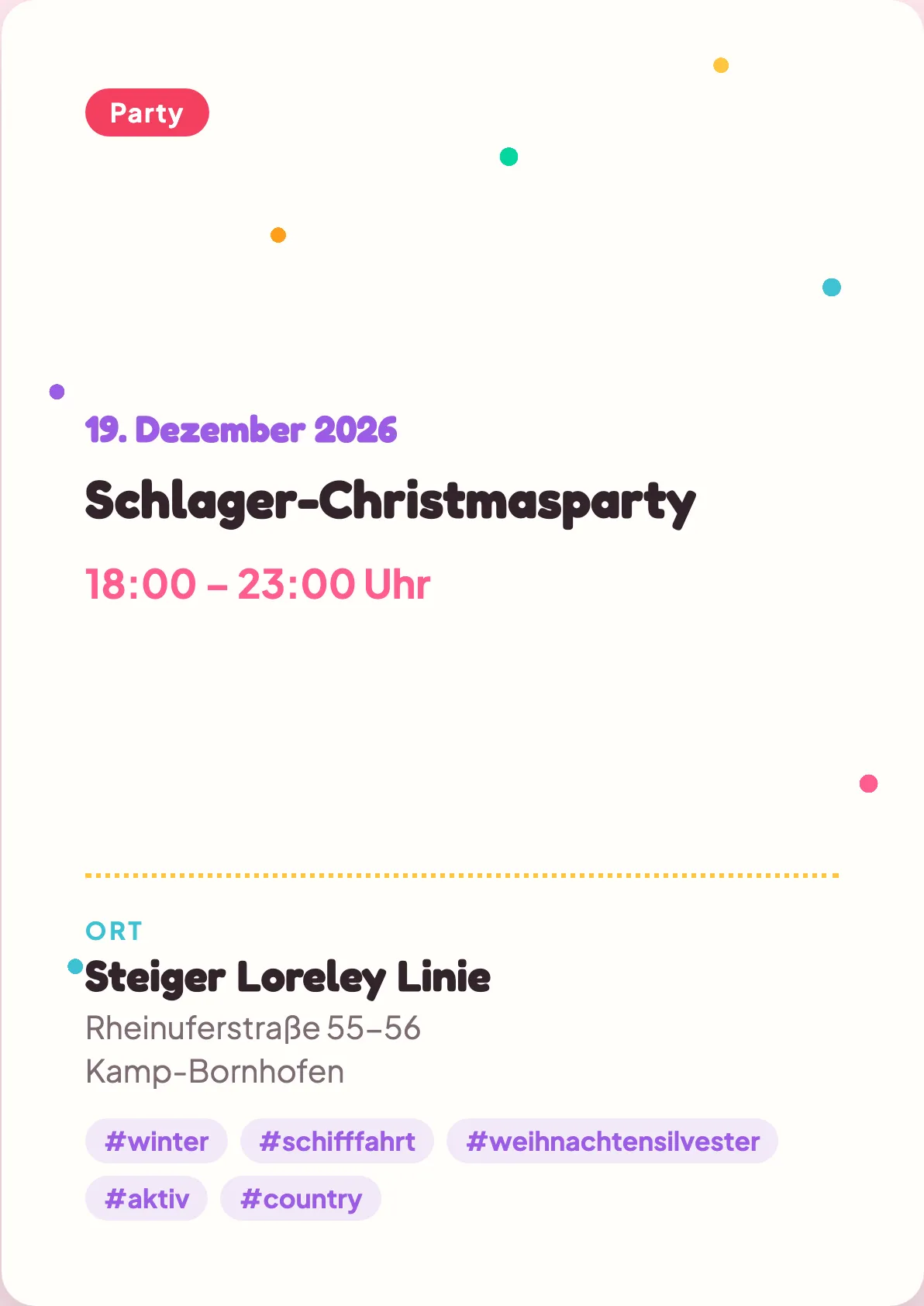 Veranstaltungsflyer