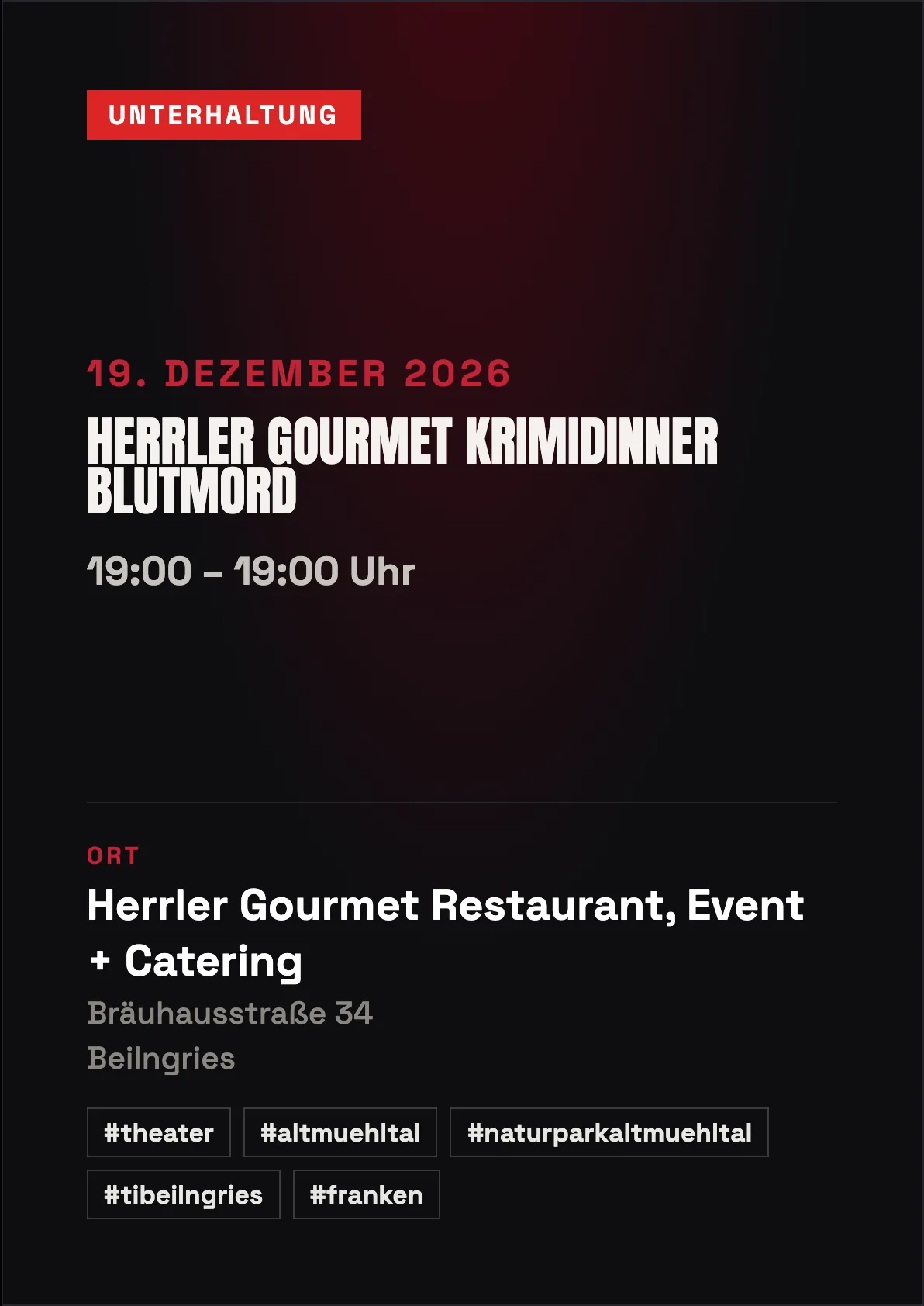 Veranstaltungsflyer
