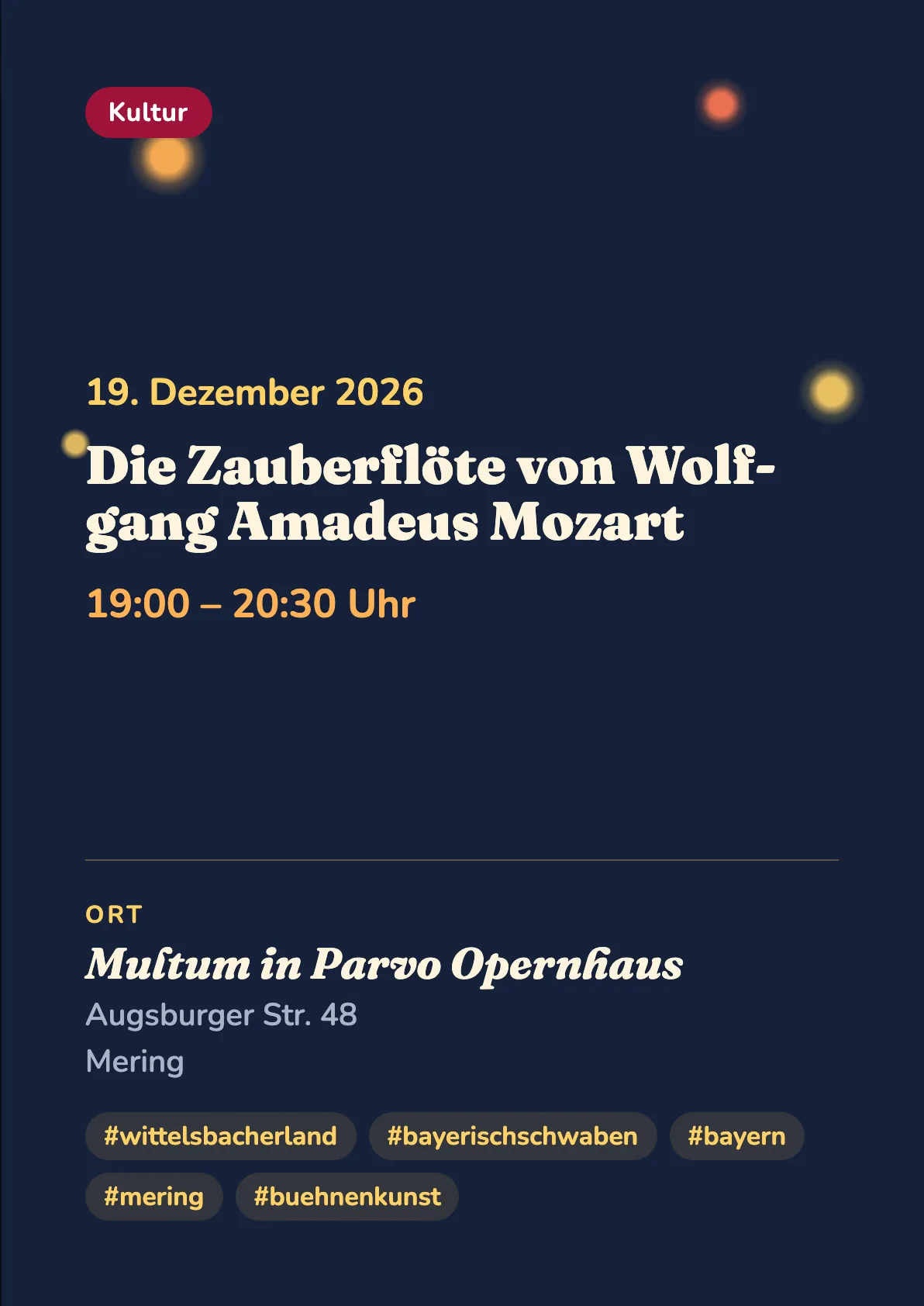 Veranstaltungsflyer