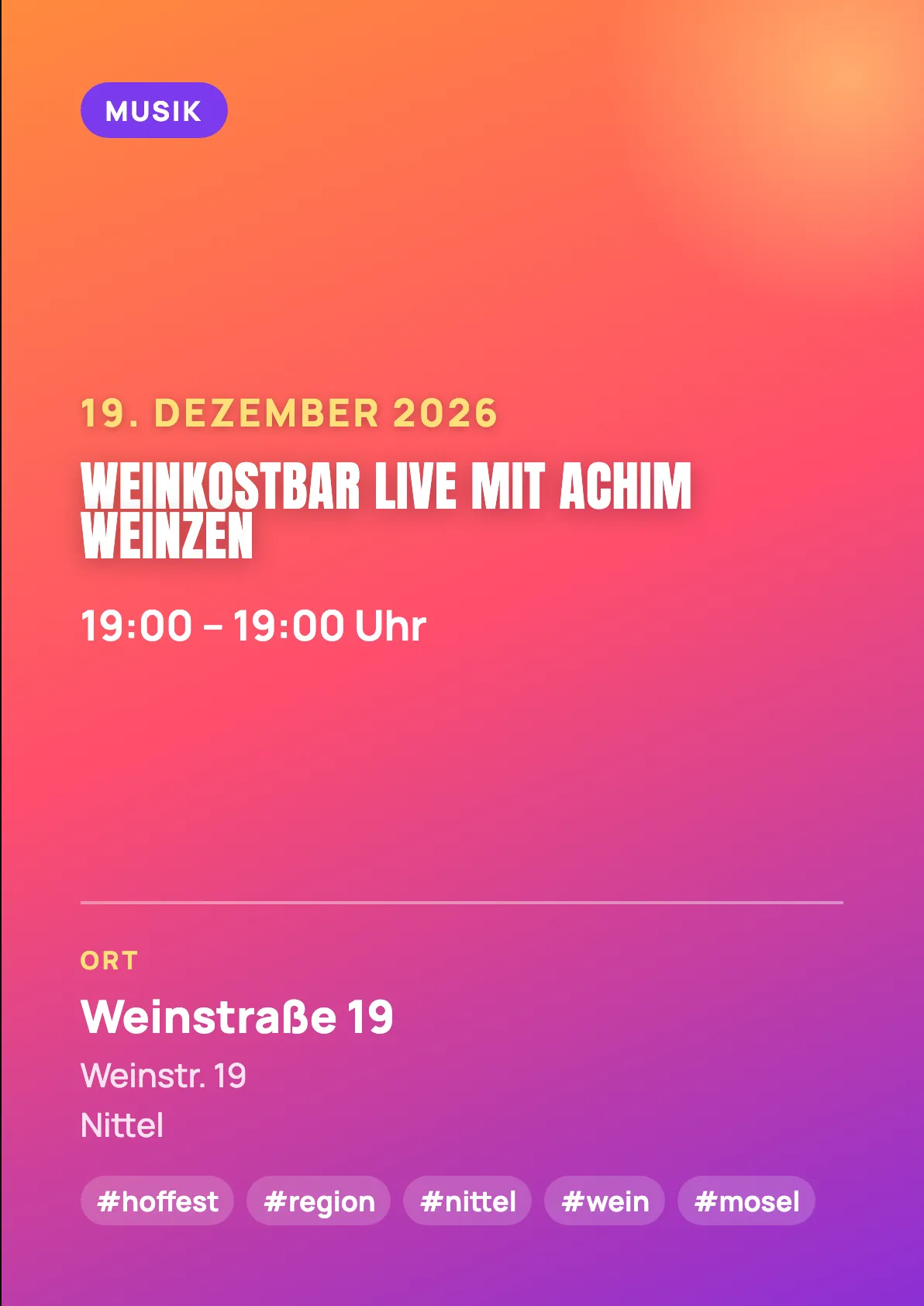 Veranstaltungsflyer